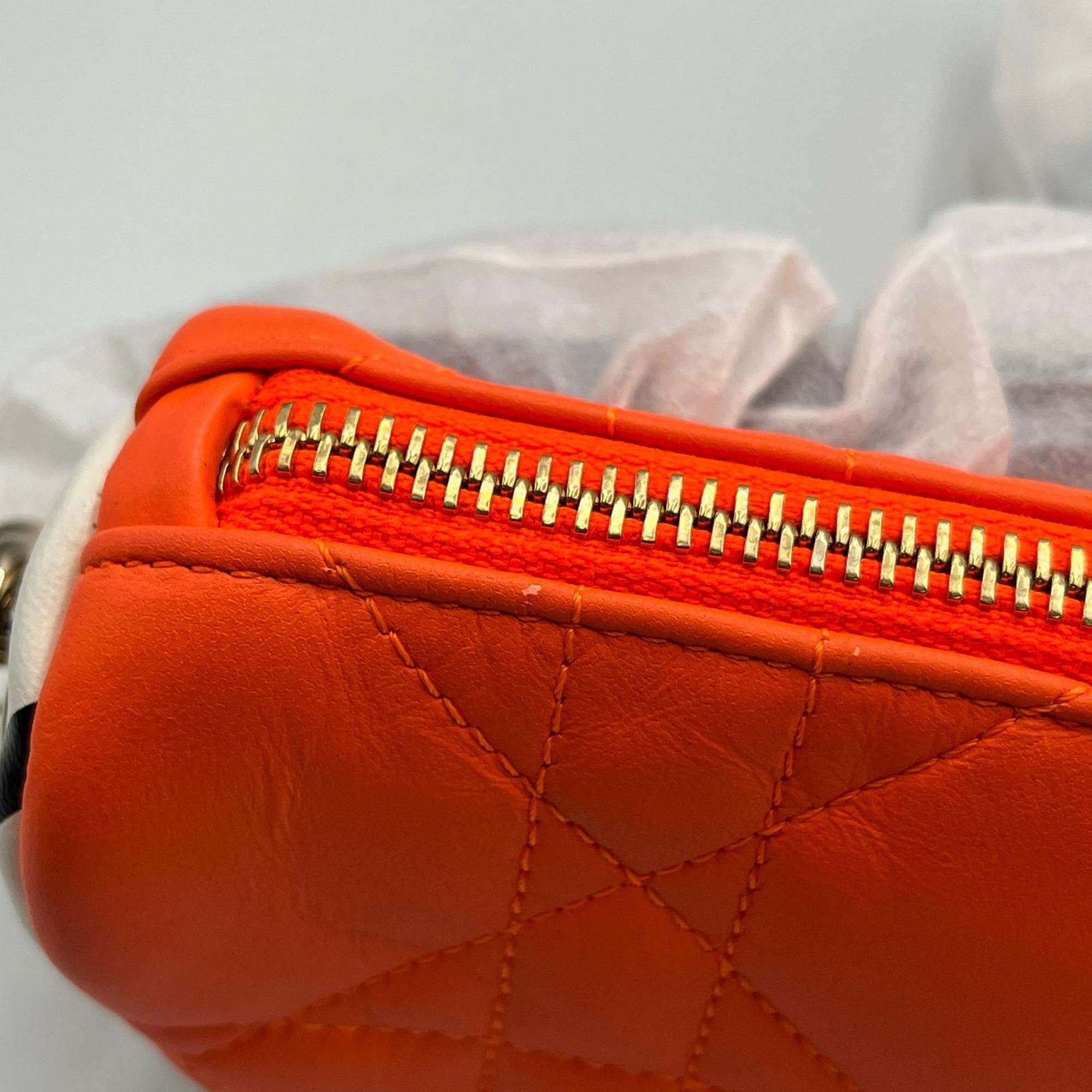 Christian Dior Orange Leather Shoulder Bag (Pre-Owned)