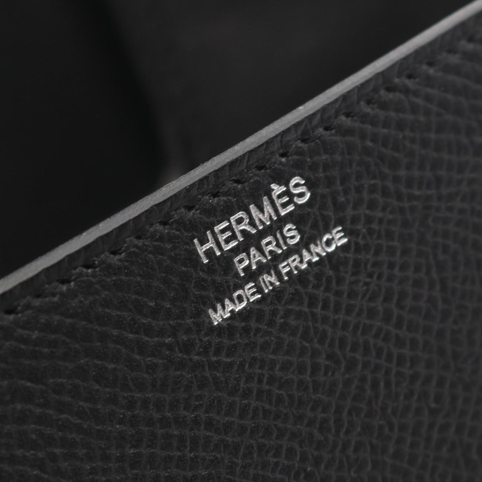 Hermes Black Leather Shoulder Bag (Pre-Owned)