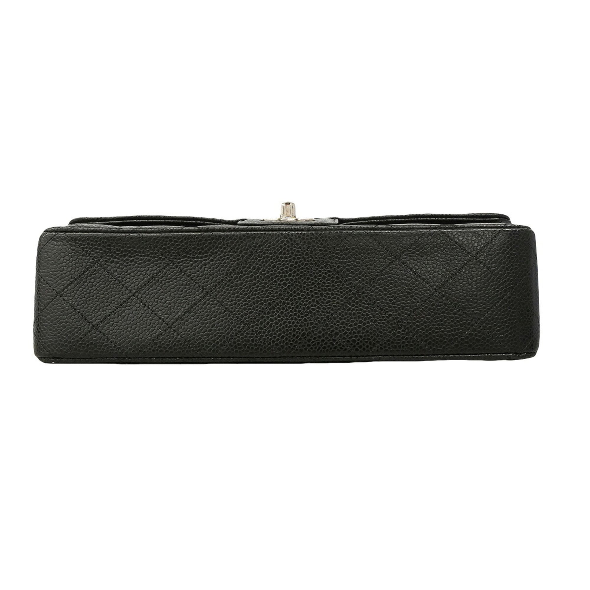 Chanel Black Grained Calfskin Shoulder Bag (Pre-Owned)