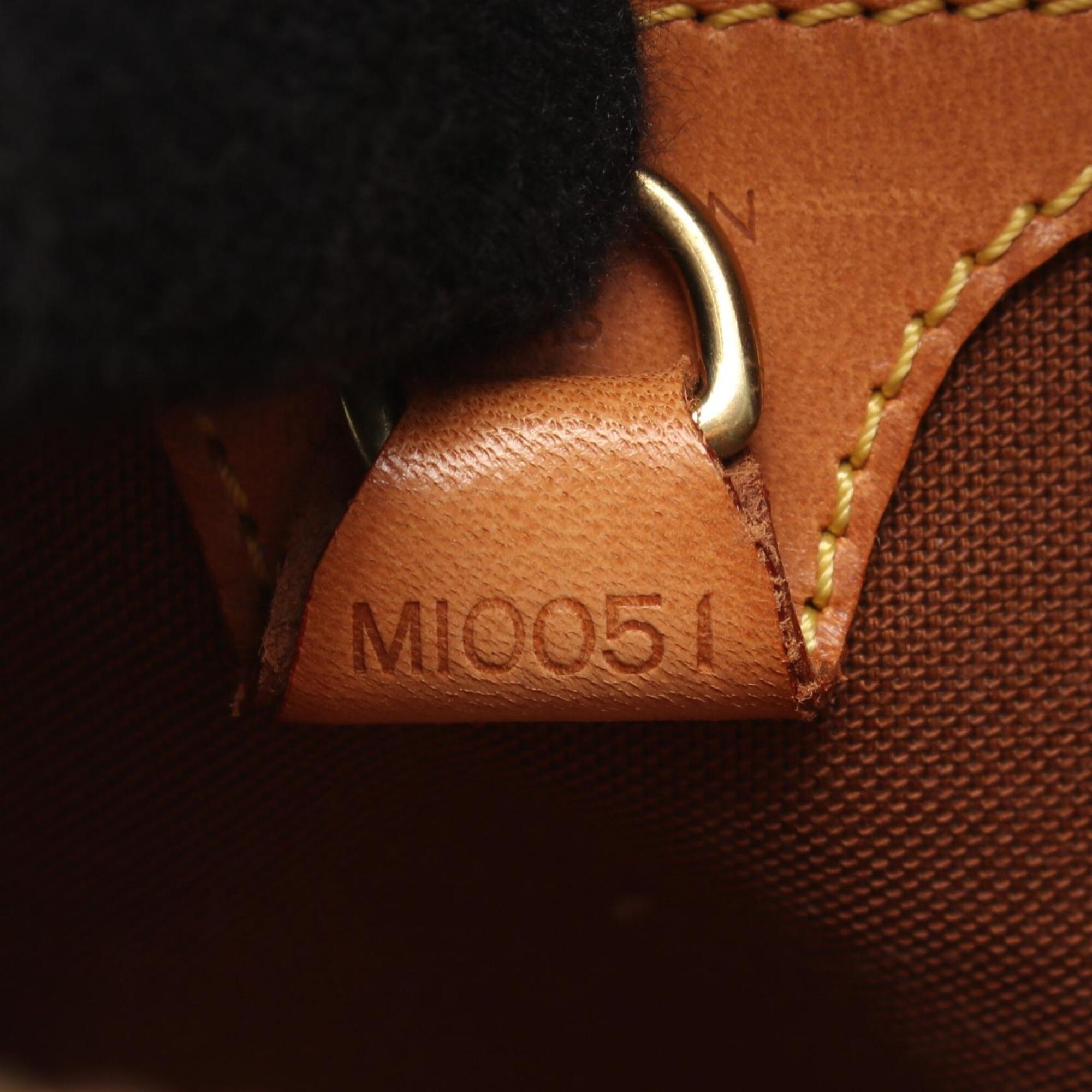Louis Vuitton Brown Coated Canvas Pvc Monogram Leather Handbag (Pre-Owned)