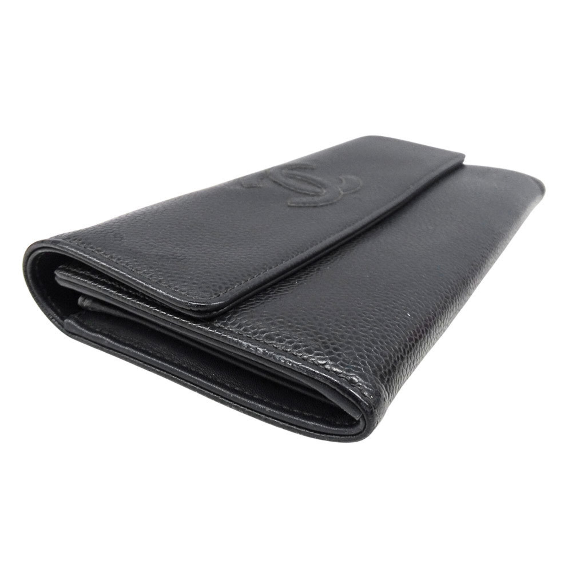 Chanel Charcoal Gray Grained Calfskin (Pre-Owned)