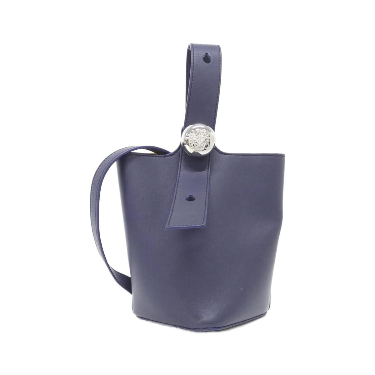 Loewe Blue Leather Handbag Shoulder Bag (Pre-Owned)