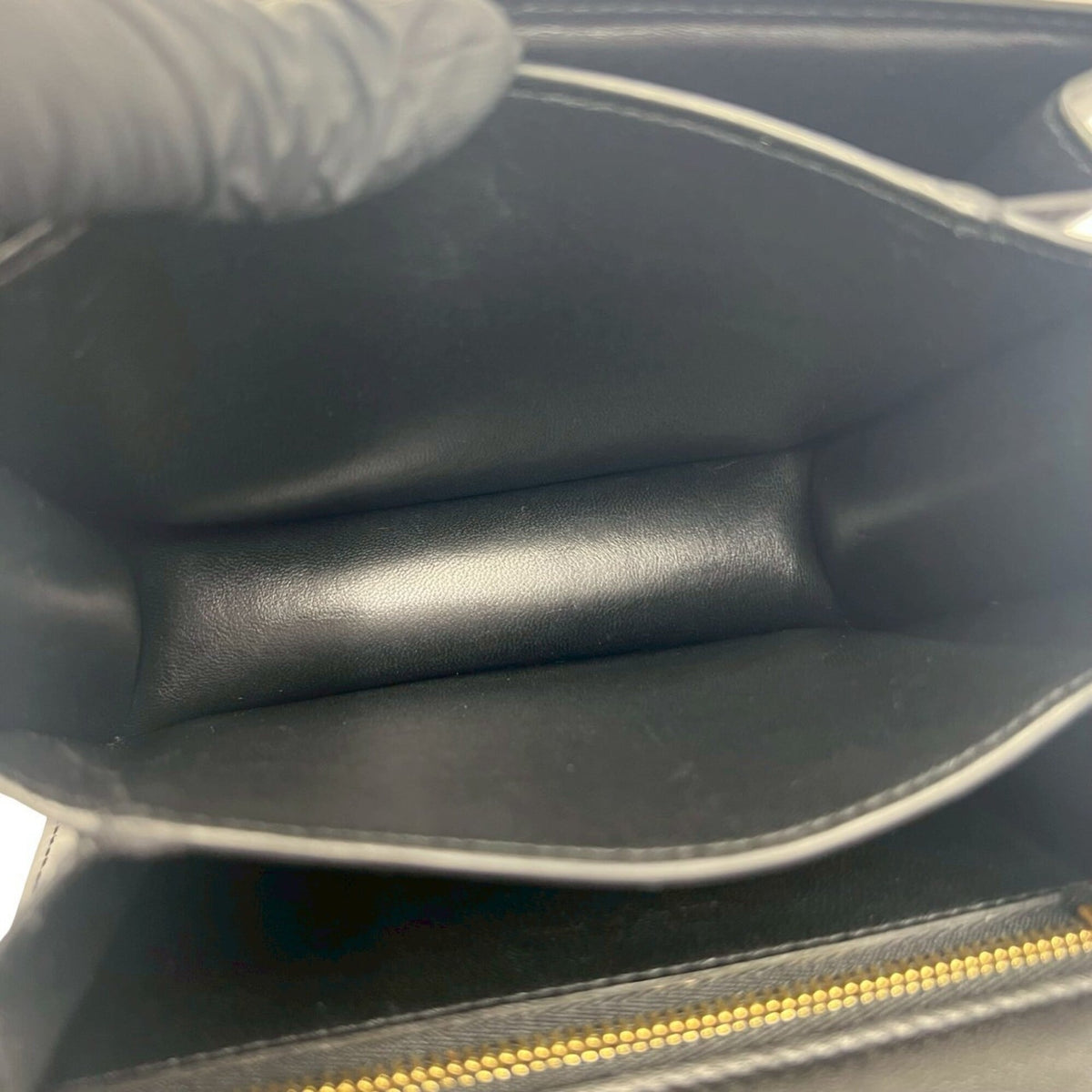 Celine Black Leather Pochette Shoulder Bag (Pre-Owned)