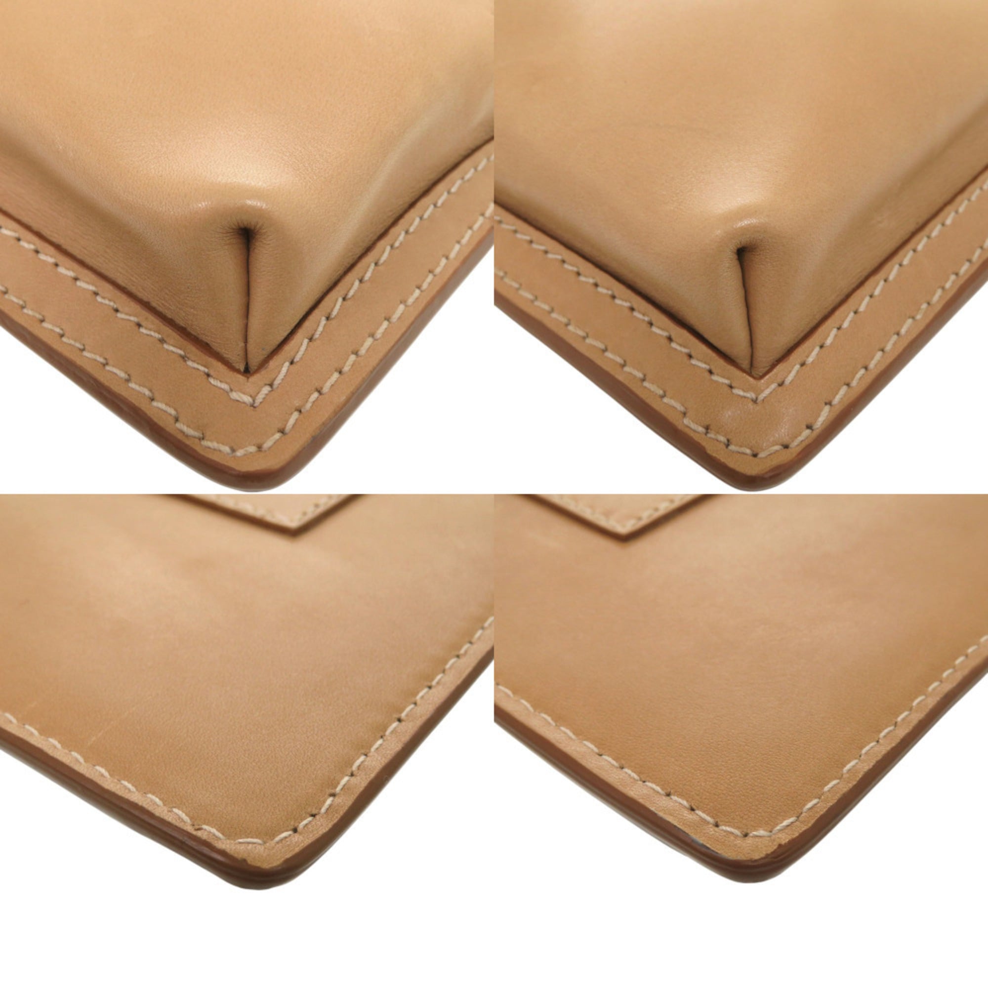 Yves Saint Laurent Beige Leather Shoulder Bag (Pre-Owned)