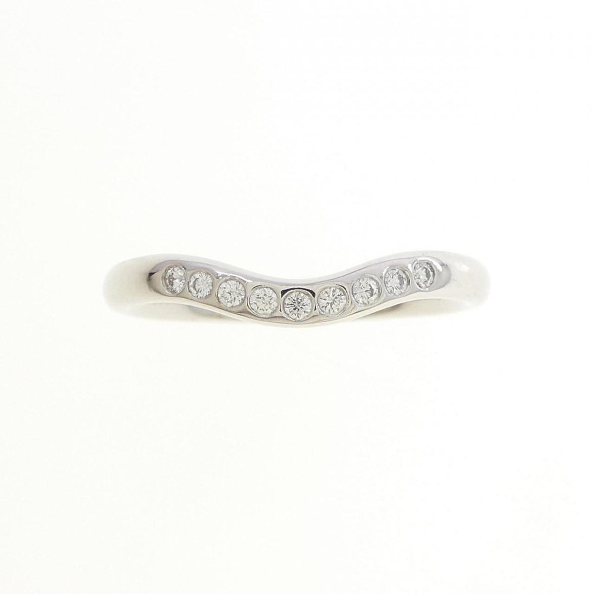 Tiffany Platinum Platinum 950 Band Ring (Pre-Owned)