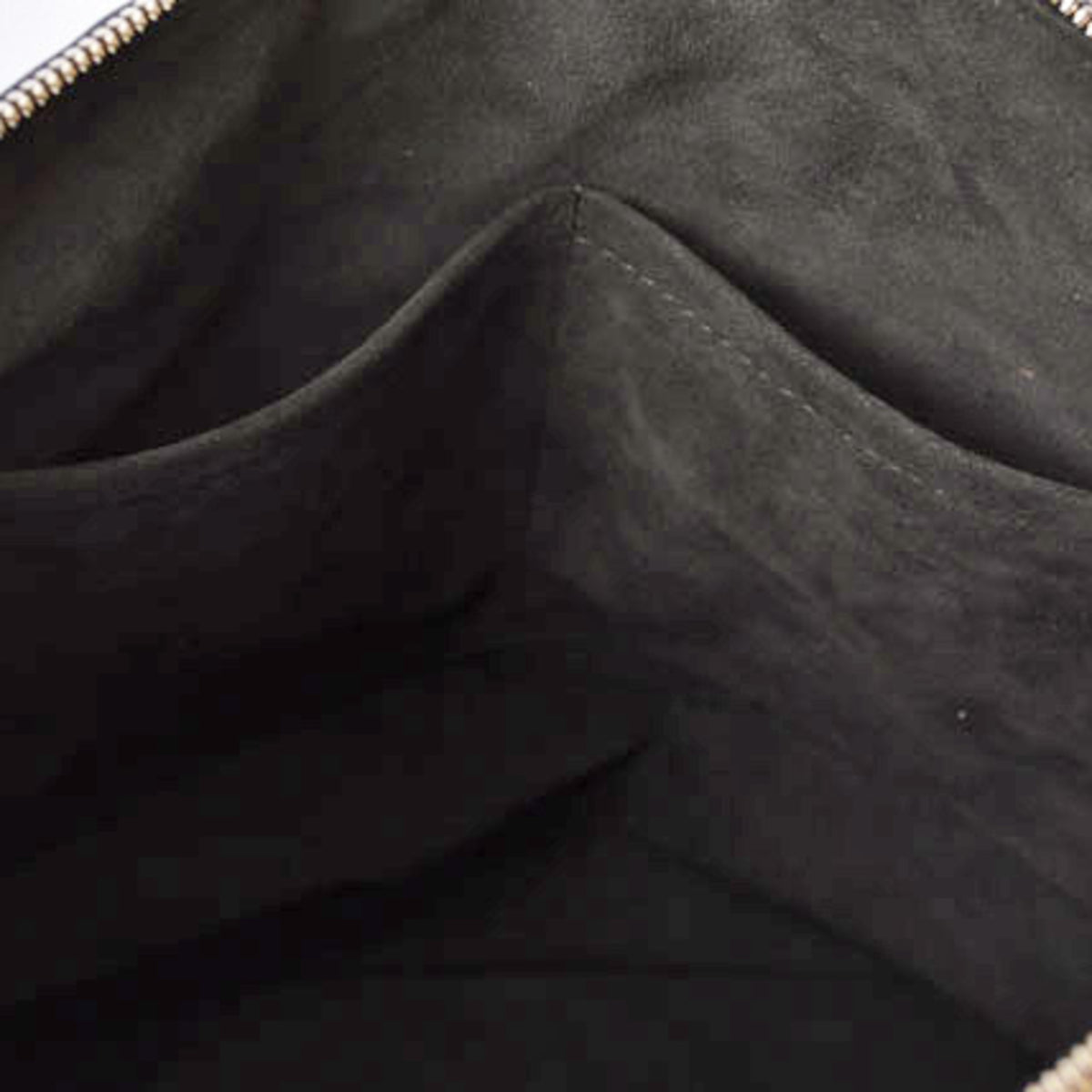 Louis Vuitton Monogram Antheia Black Silver Leather Handbag Shoulder Bag (Pre-Owned)