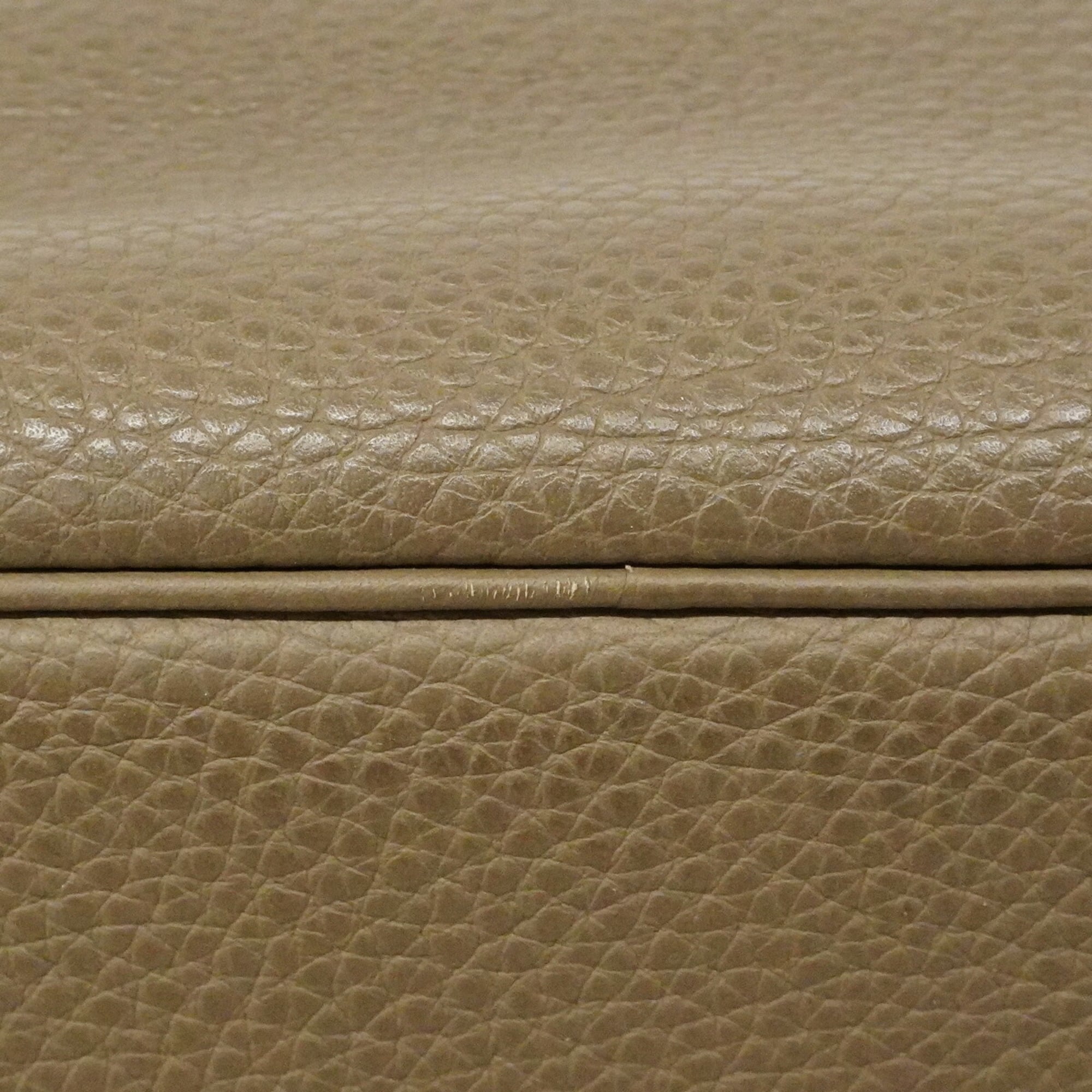 Hermes Etoupe Gray Taurillon Clemence Leather Handbag (Pre-Owned)
