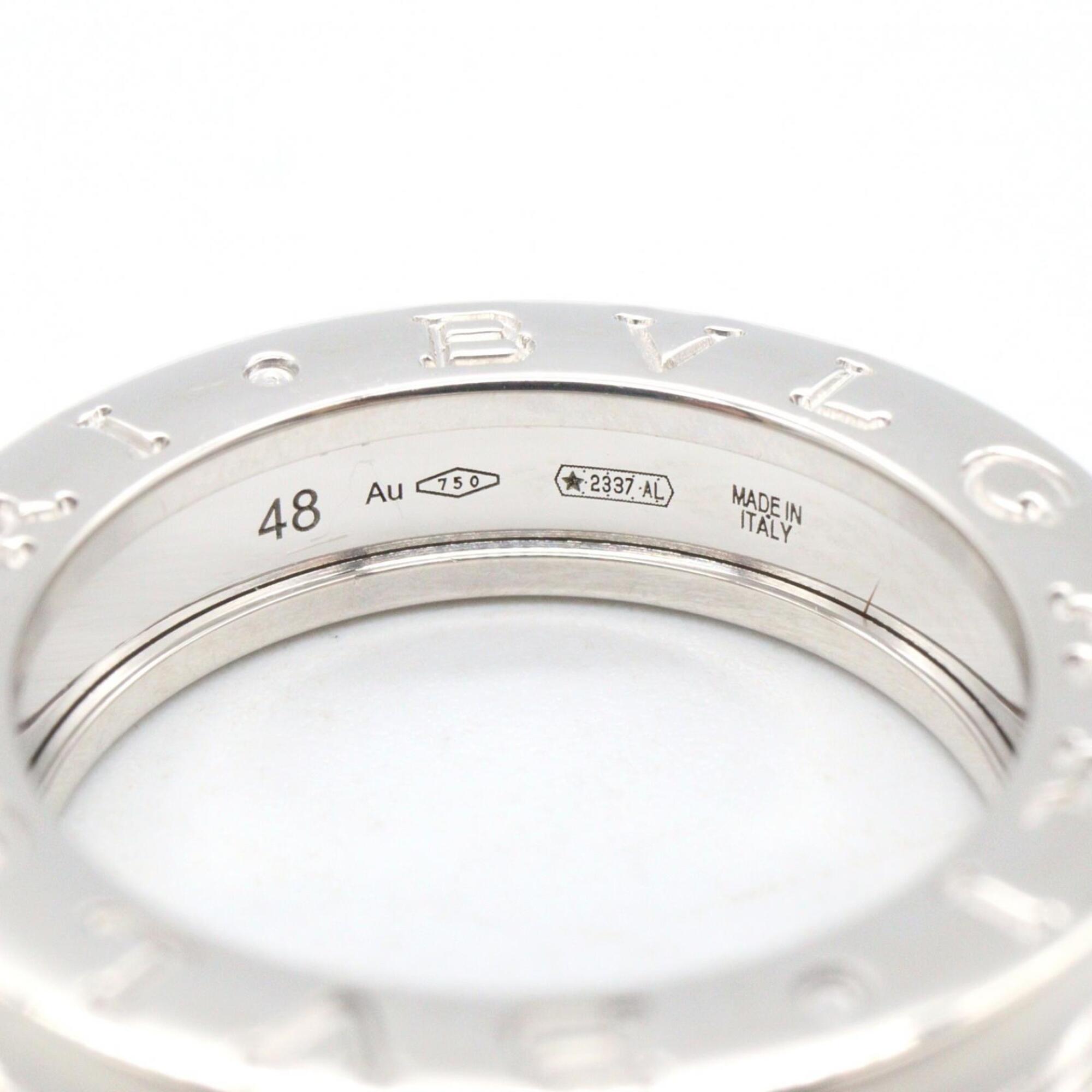Bvlgari Silver White Gold (18K) Band Ring (Pre-Owned)