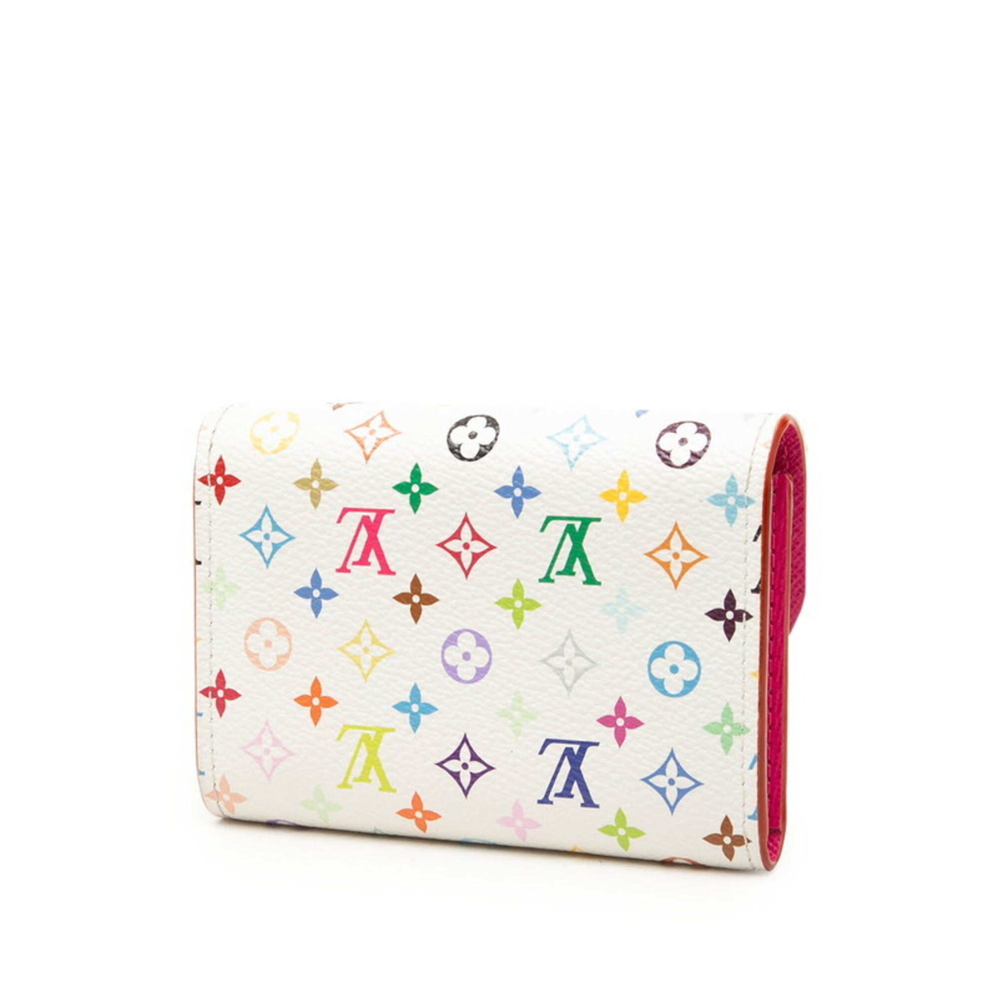 Louis Vuitton Multi-Color White Pvc Leather Coin Purse/Coin Case (Pre-Owned)