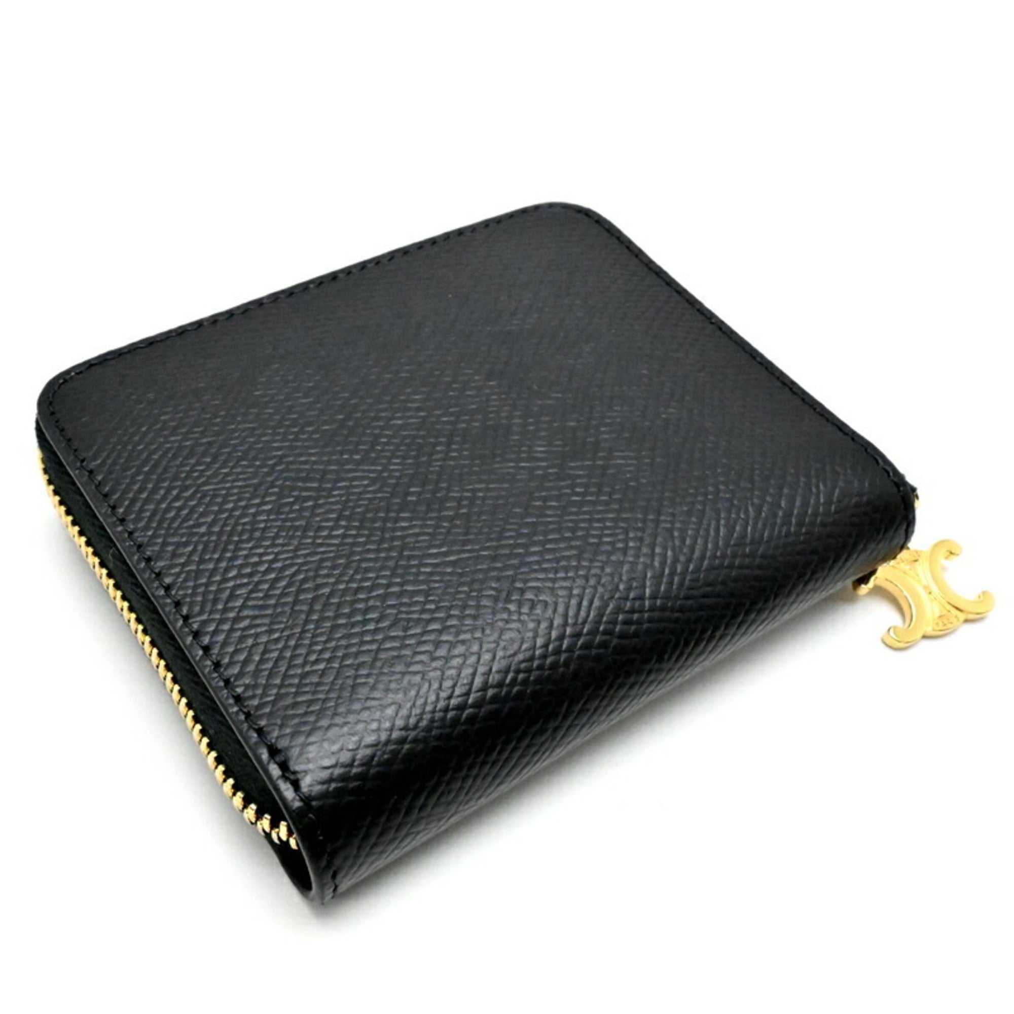 Celine Black Leather Wallet (Bi-Fold) (Pre-Owned)