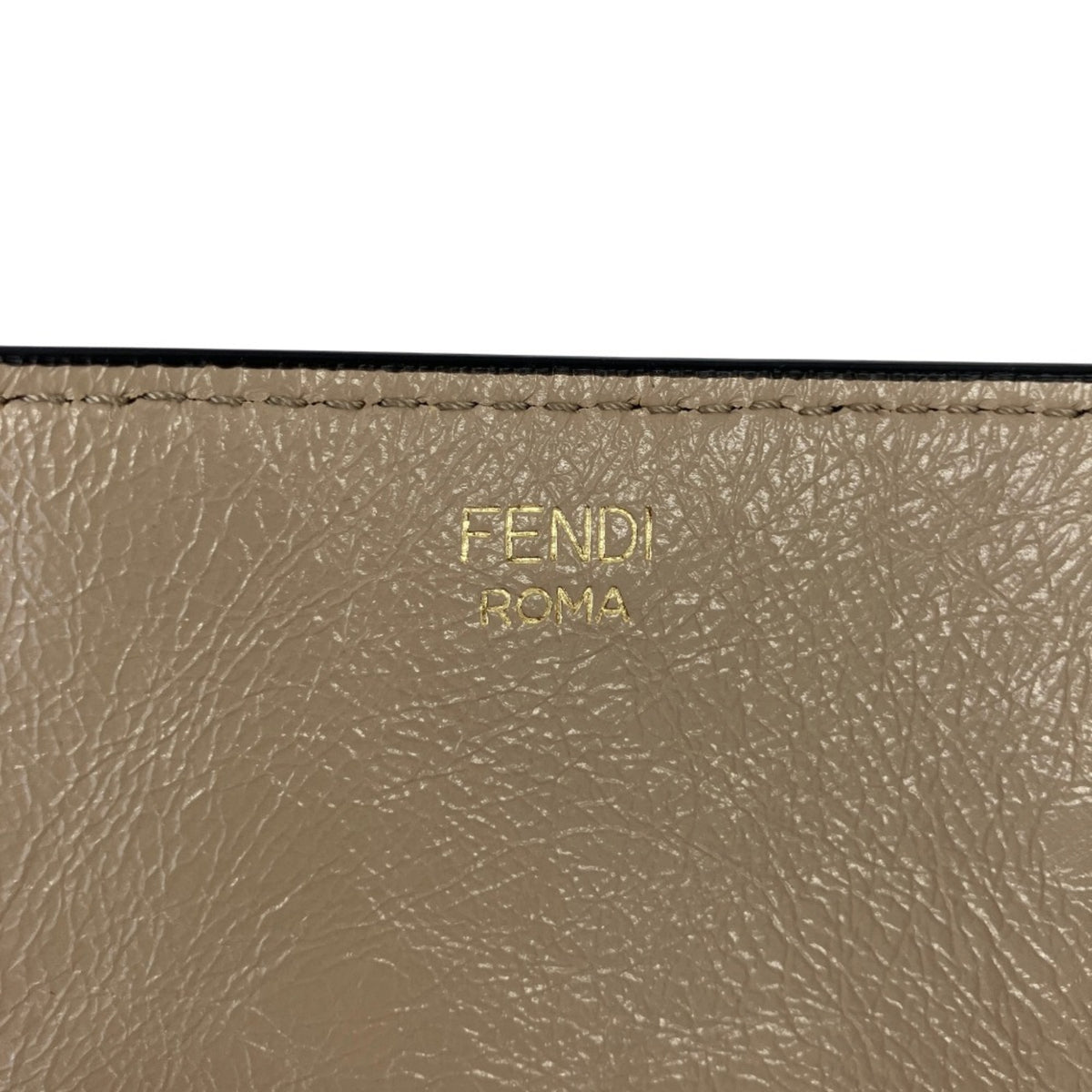 Fendi Grayish Leather Shoulder Bag (Pre-Owned)