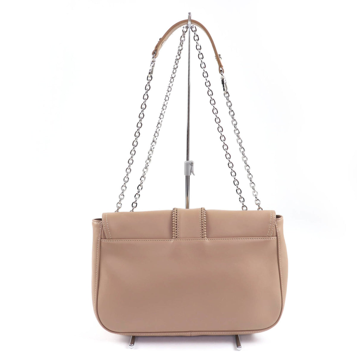 Longchamp Brown Leather Handbag Shoulder Bag (Pre-Owned)
