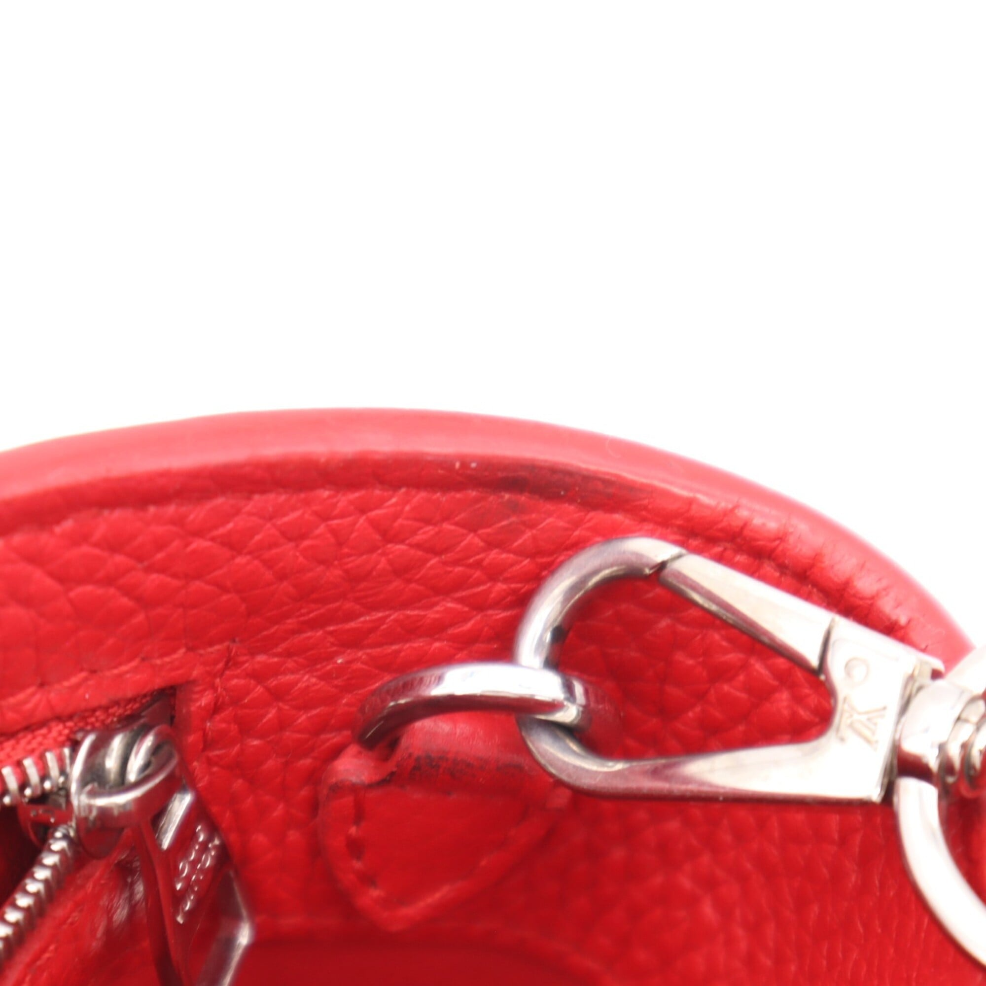 Louis Vuitton Red Color Leather Handbag Shoulder Bag (Pre-Owned)