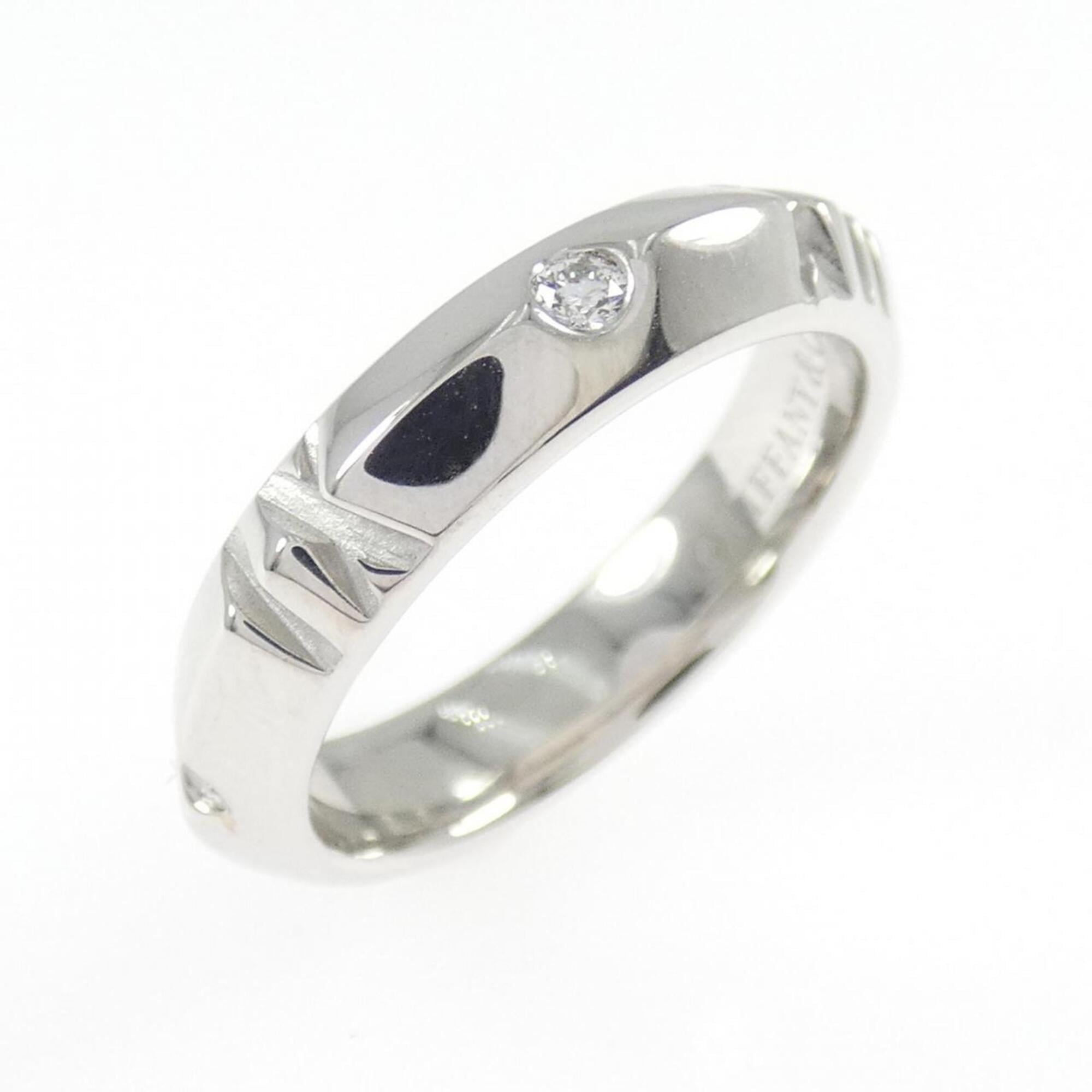 Tiffany Atlas White Gold (18K) Band Ring (Pre-Owned)