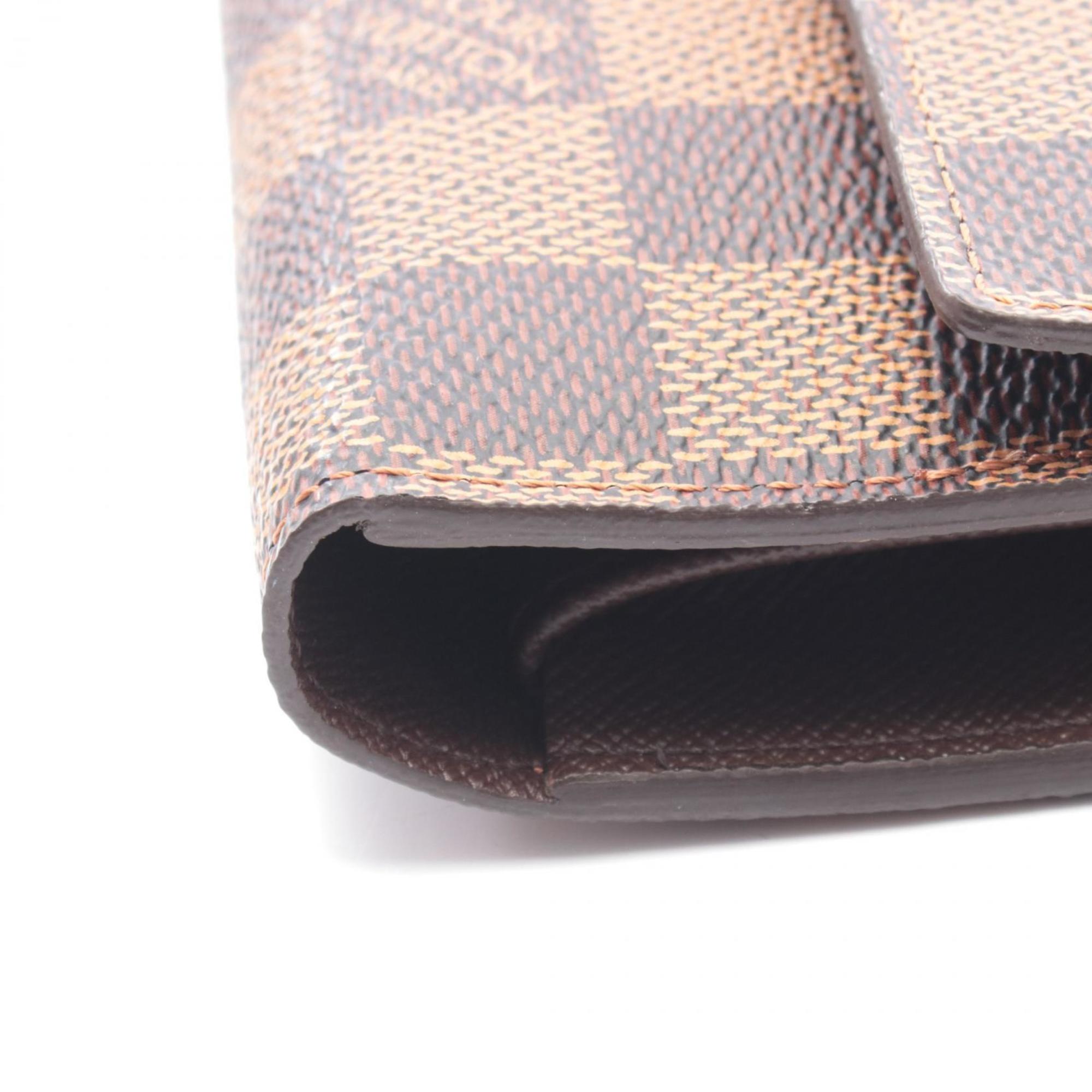 Louis Vuitton Brown Damier Canvas Damier Canvas Long Wallet (Tri-Fold) (Pre-Owned)