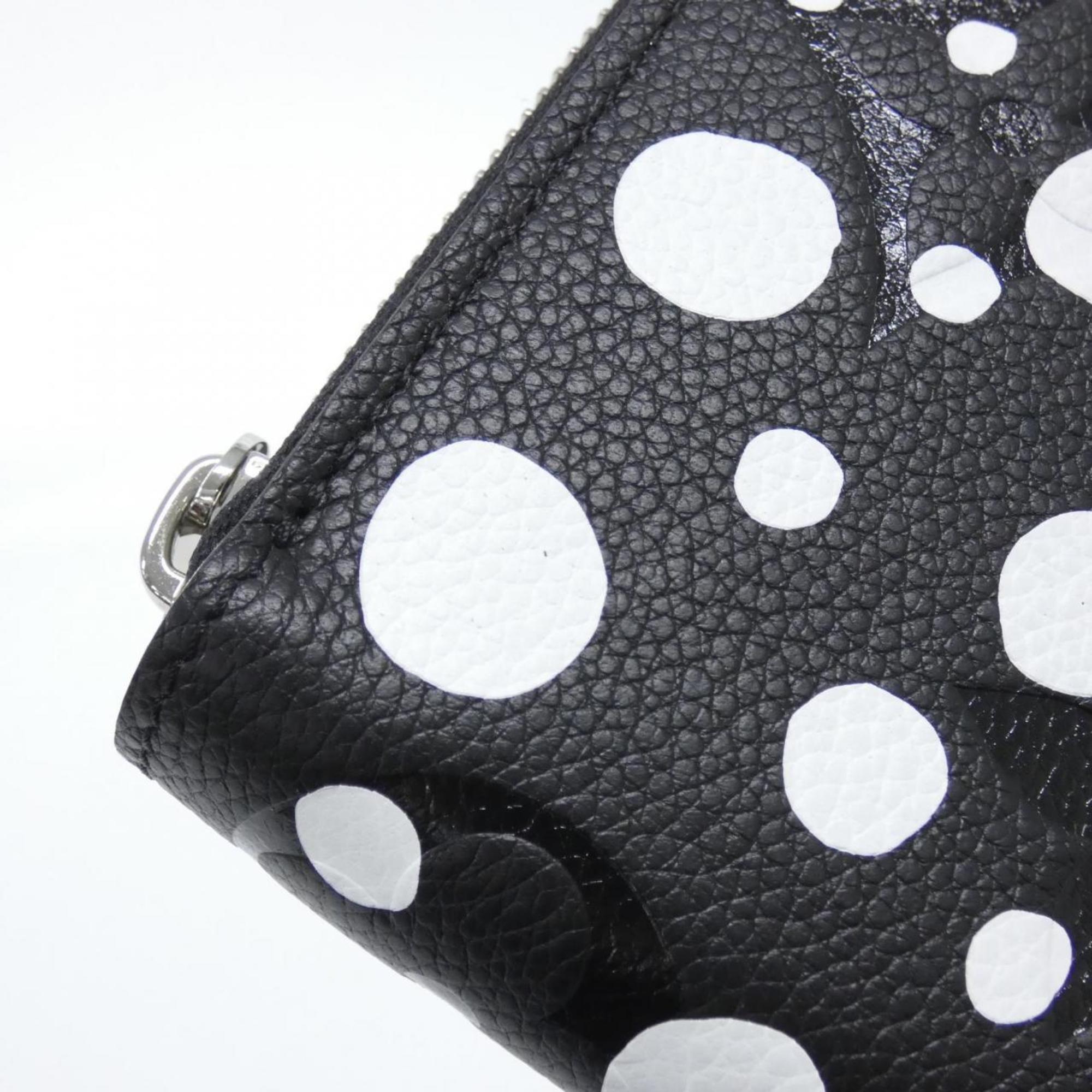 Louis Vuitton Black Leather Long Wallet (Bi-Fold) (Pre-Owned)