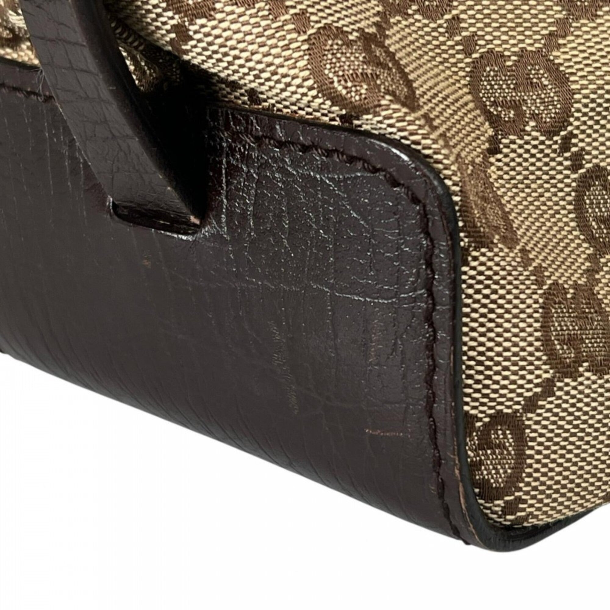 Gucci Brown Gg Canvas Handbag (Pre-Owned)