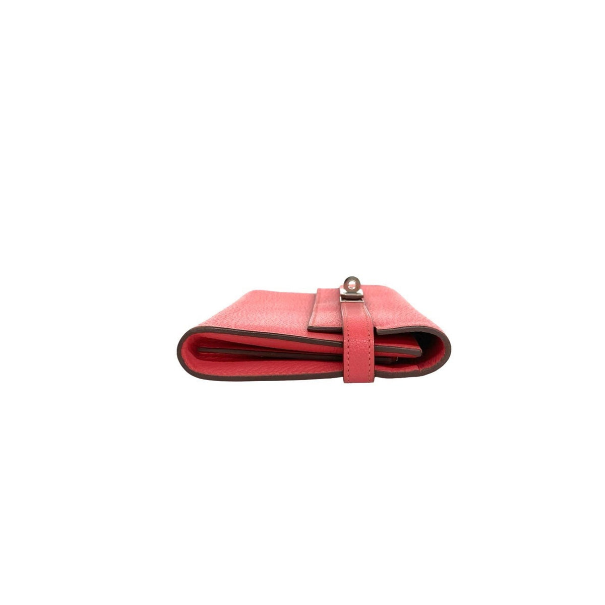 Hermes Pink Chevre Myzore Leather Long Wallet (Bi-Fold) (Pre-Owned)
