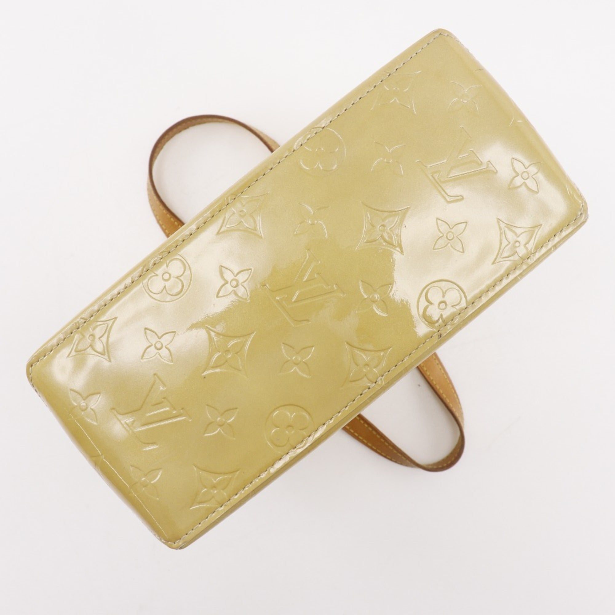 Louis Vuitton Beige Monogram Vernis Handbag (Pre-Owned)
