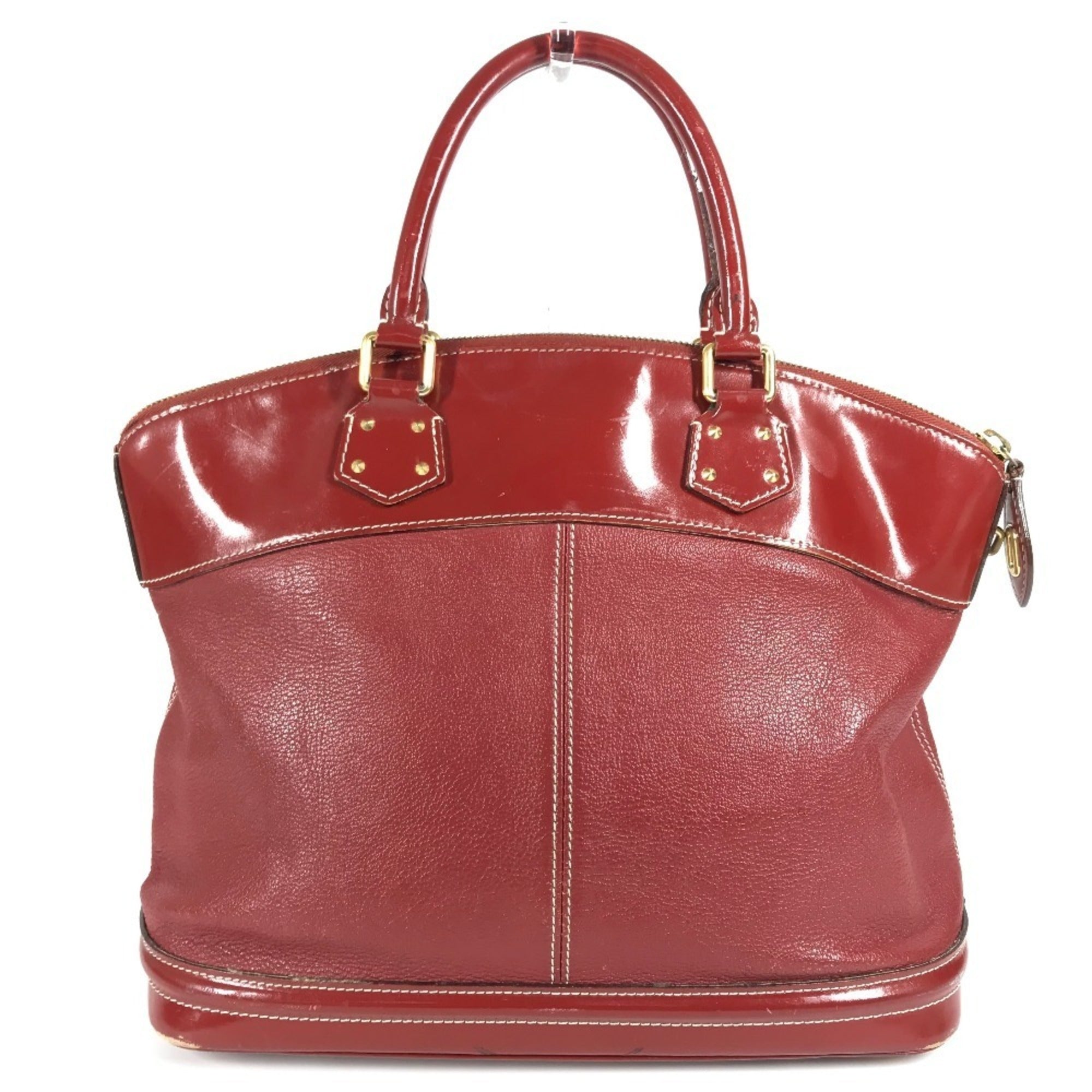 Louis Vuitton Red Color Tanami Suhali Leather Handbag Tote Bag (Pre-Owned)