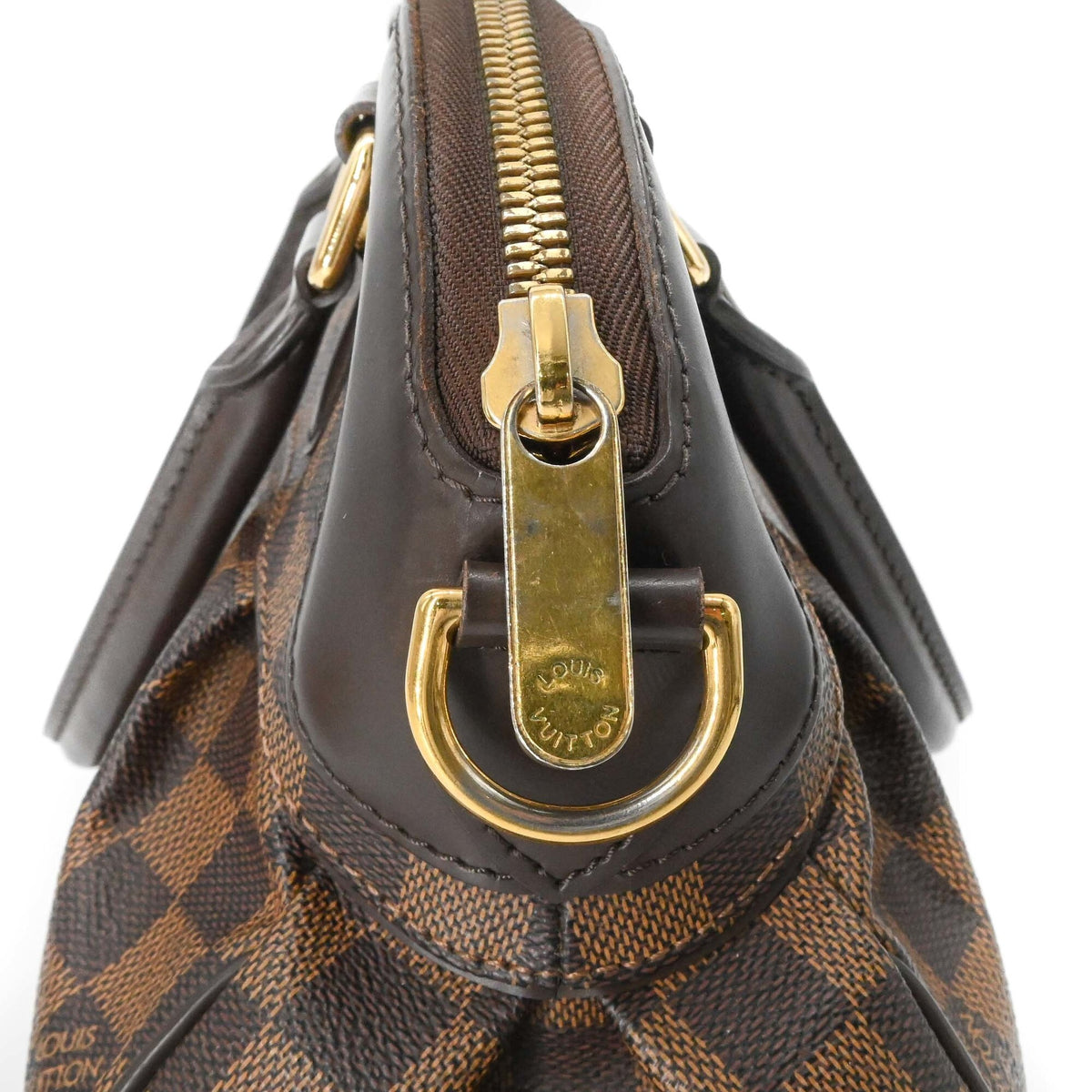 Louis Vuitton Brown Damier Canvas Handbag Shoulder Bag (Pre-Owned)