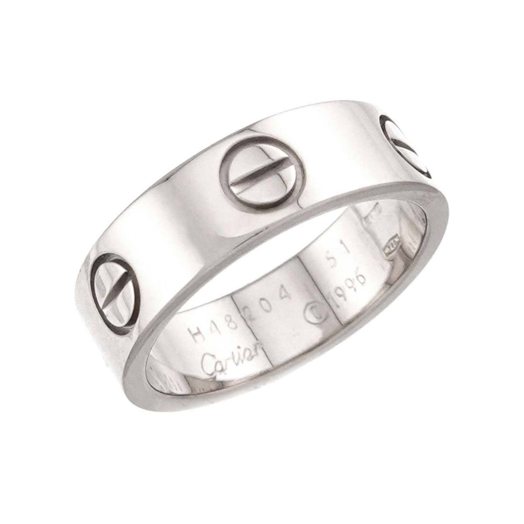 Cartier White Gold (18K) Band Ring (Pre-Owned)