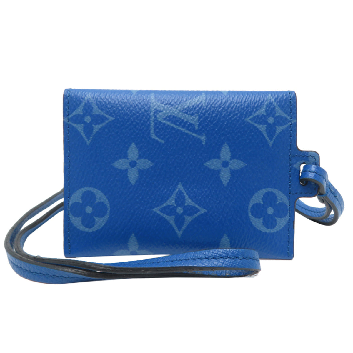 Louis Vuitton Blue Taigarama Coin Purse/Coin Case (Pre-Owned)