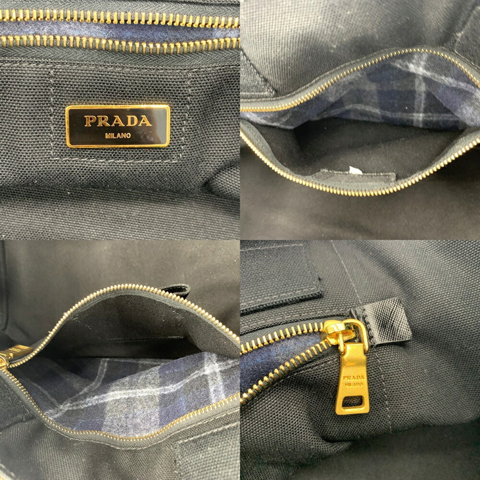 Prada Camouflage Canapa Tote Bag (Pre-Owned)