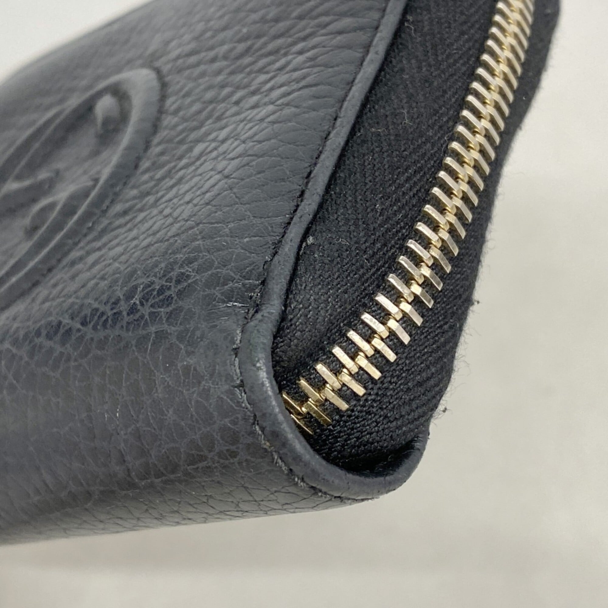 Gucci Black Leather Coin Purse/Coin Case (Pre-Owned)