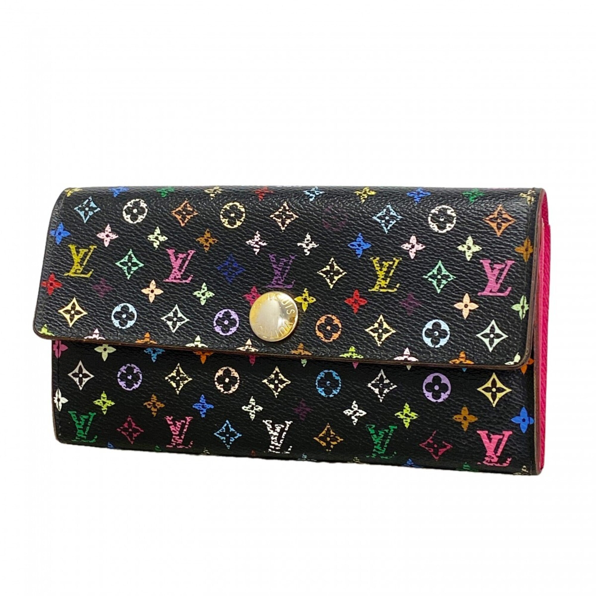 Louis Vuitton Grenade Noir Long Wallet (Bi-Fold) (Pre-Owned)