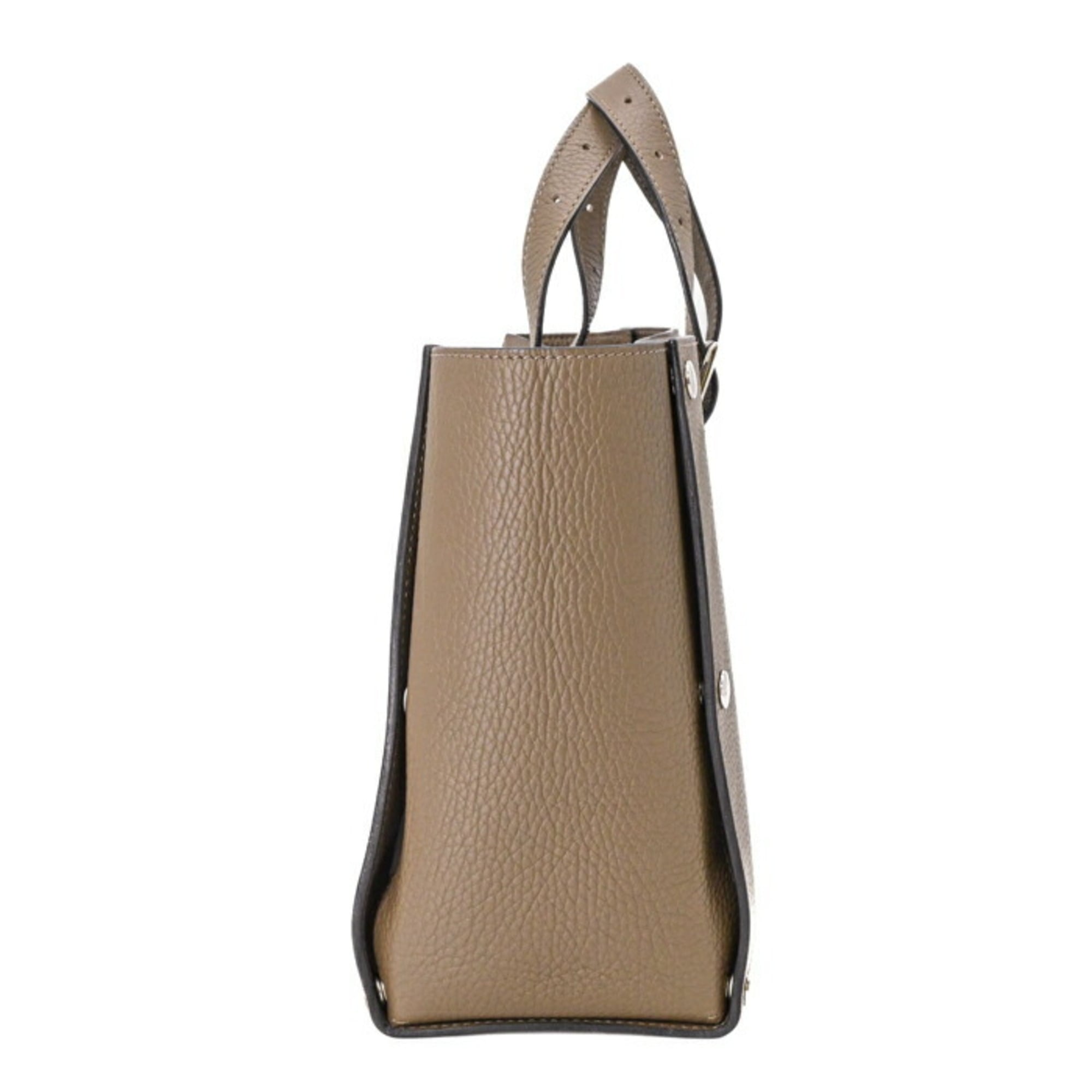 Hermes Etoupe Gray Taurillon Clemence Leather Handbag (Pre-Owned)