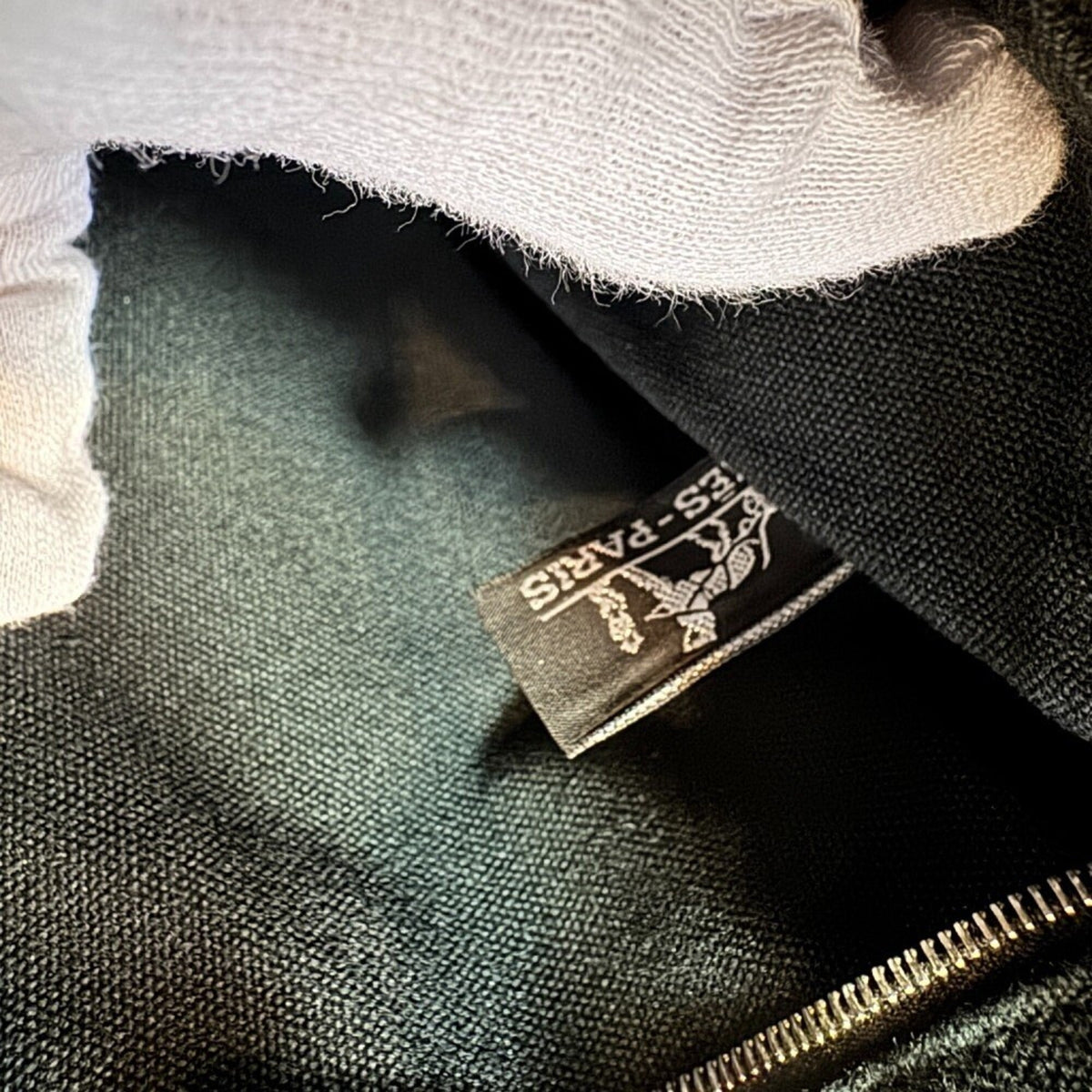Hermes Black Canvas Tote Bag (Pre-Owned)