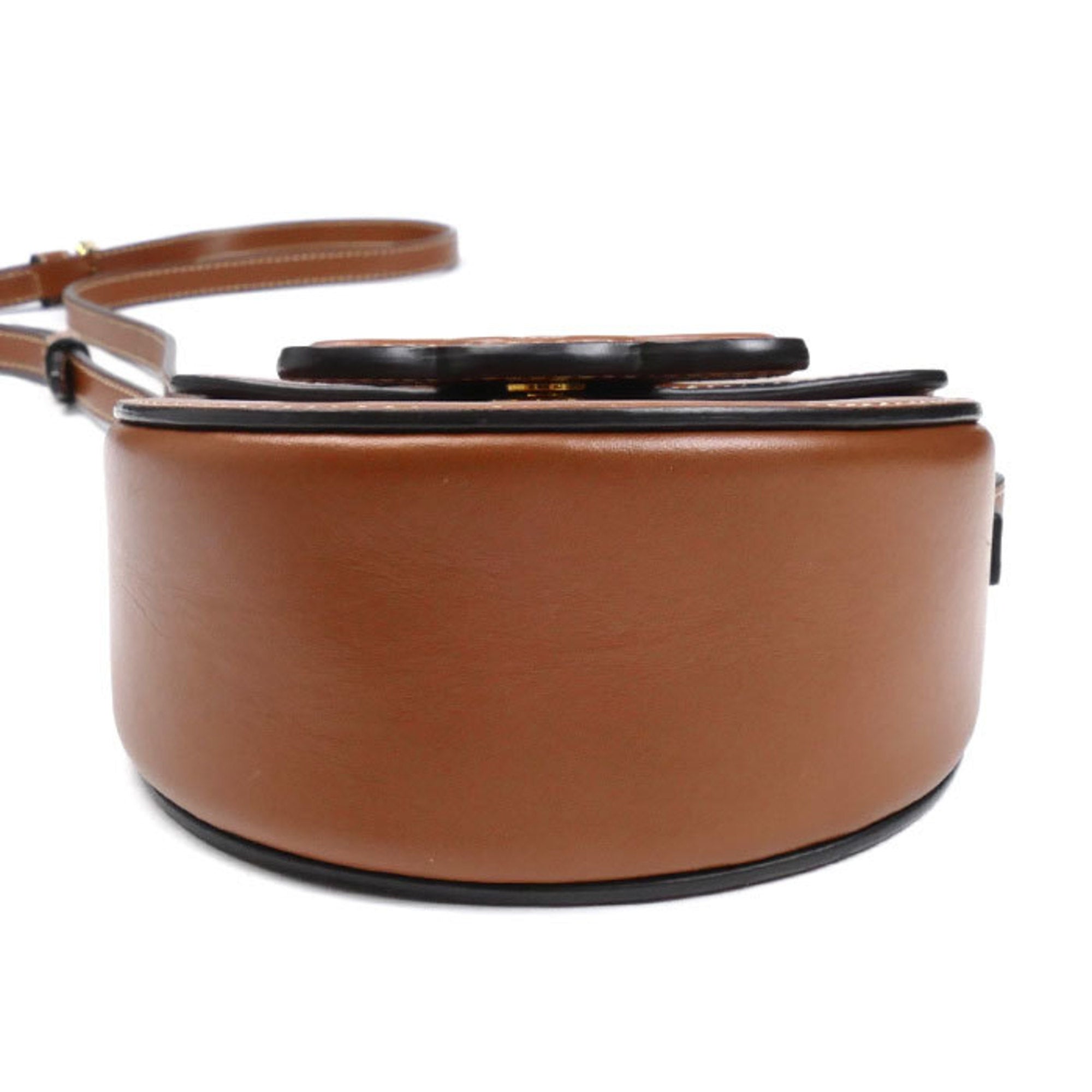 Celine Brown Leather Shoulder Bag (Pre-Owned)