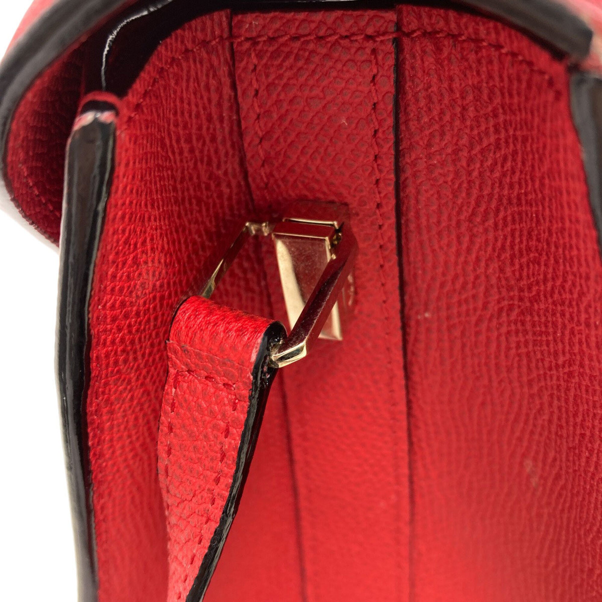 Valextra Red Color Leather Handbag (Pre-Owned)