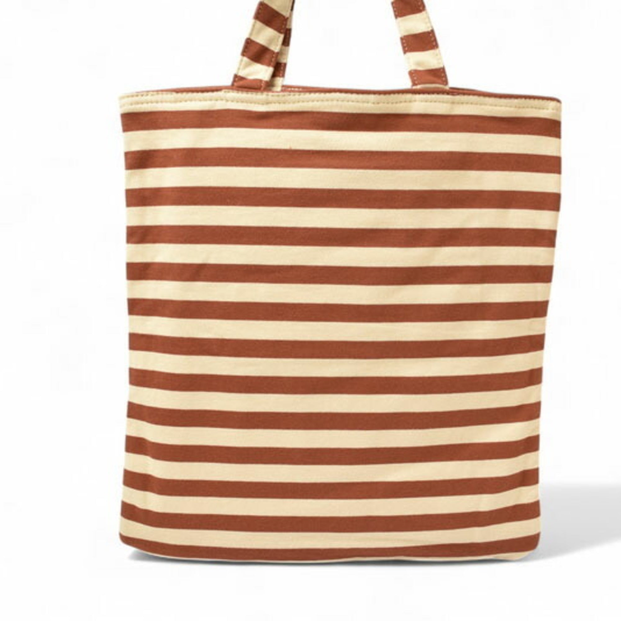 Marc By Marc Jacobs Brown White Cotton Tote Bag (Pre-Owned)