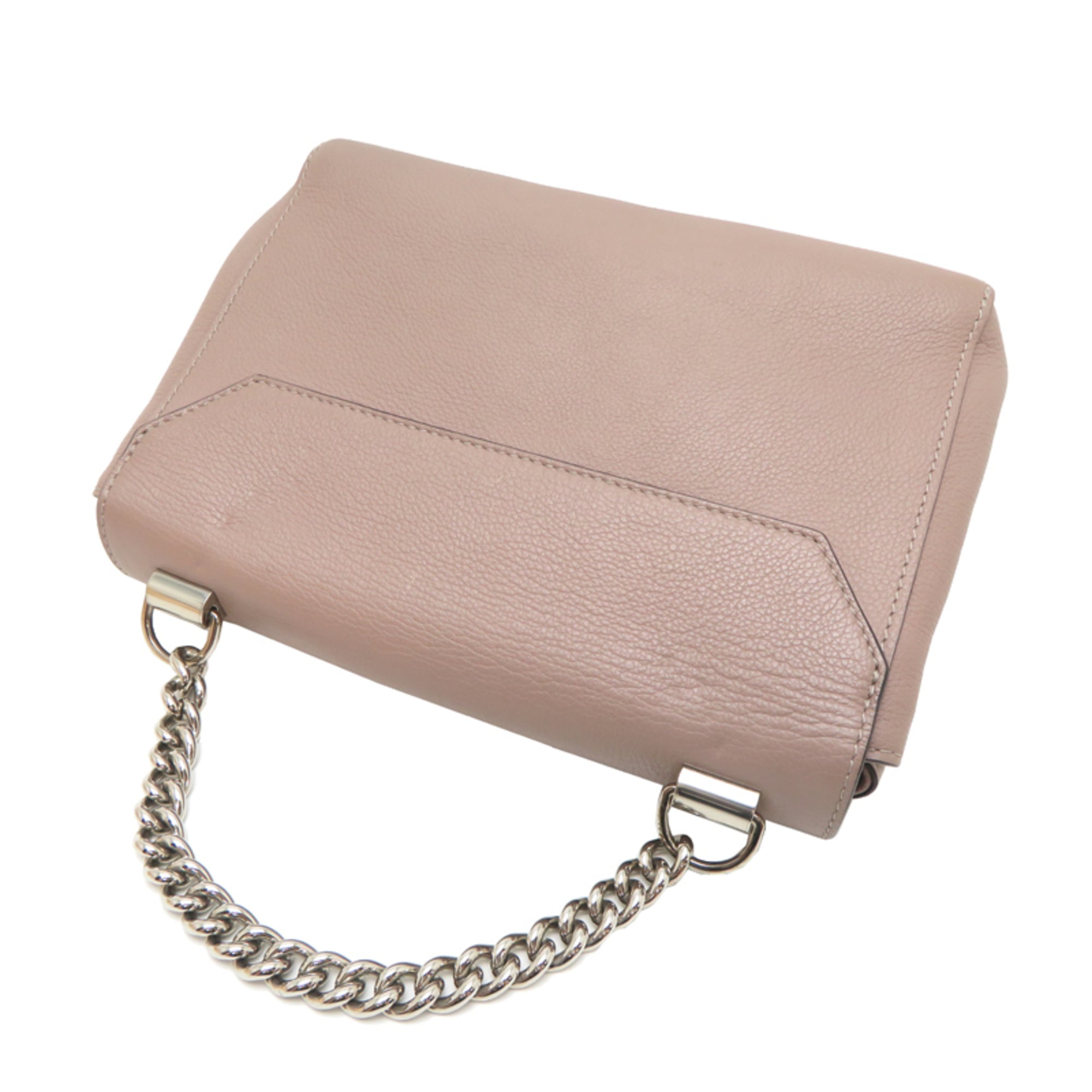 Louis Vuitton Pink Beige Leather Handbag (Pre-Owned)