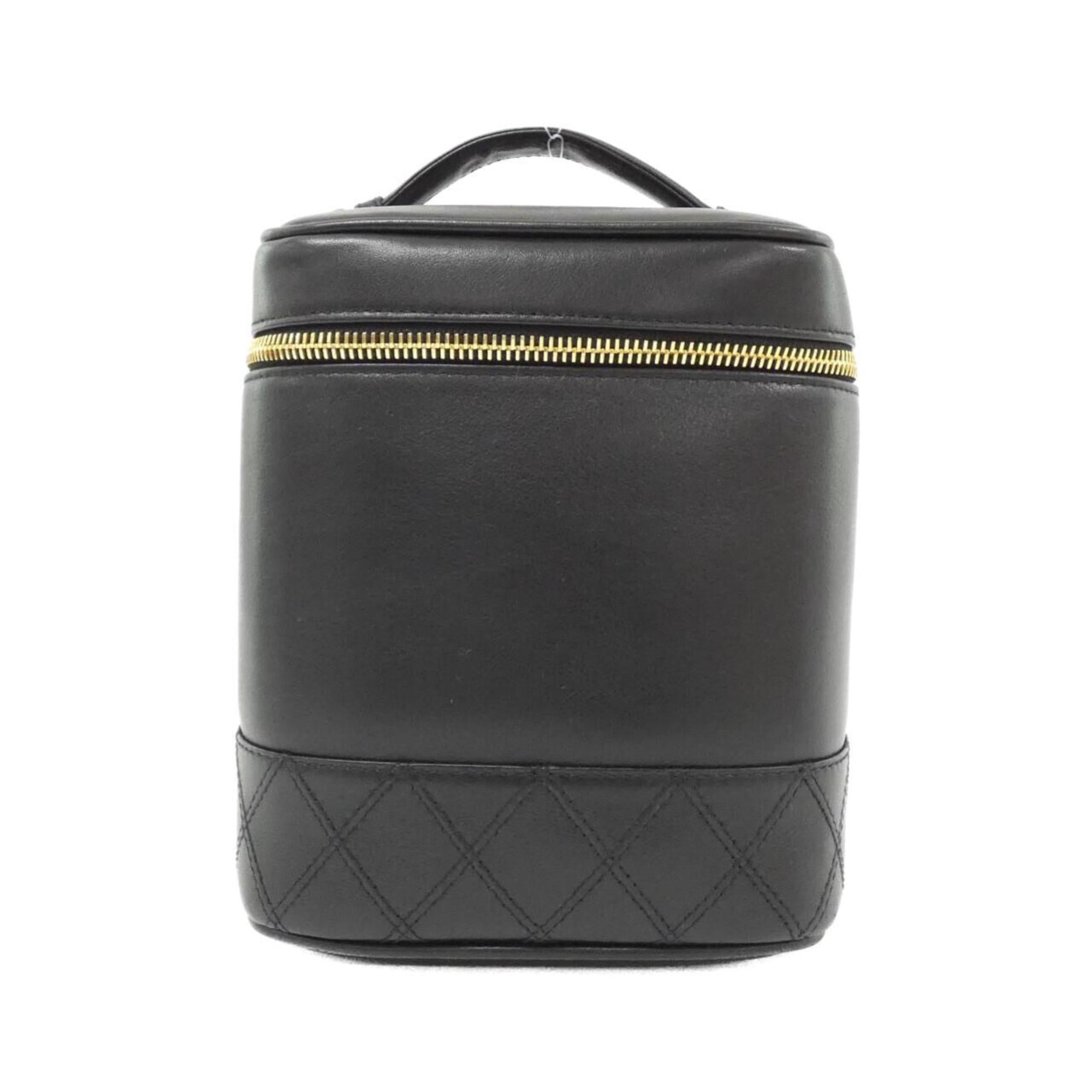 Chanel Black Leather Handbag (Pre-Owned)