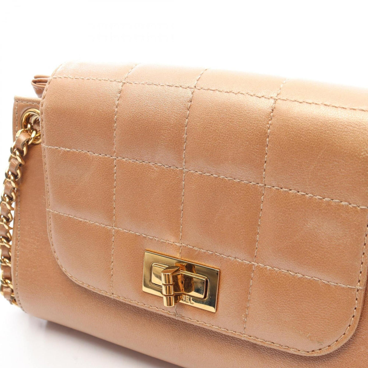 Chanel Pink Leather Handbag Shoulder Bag (Pre-Owned)