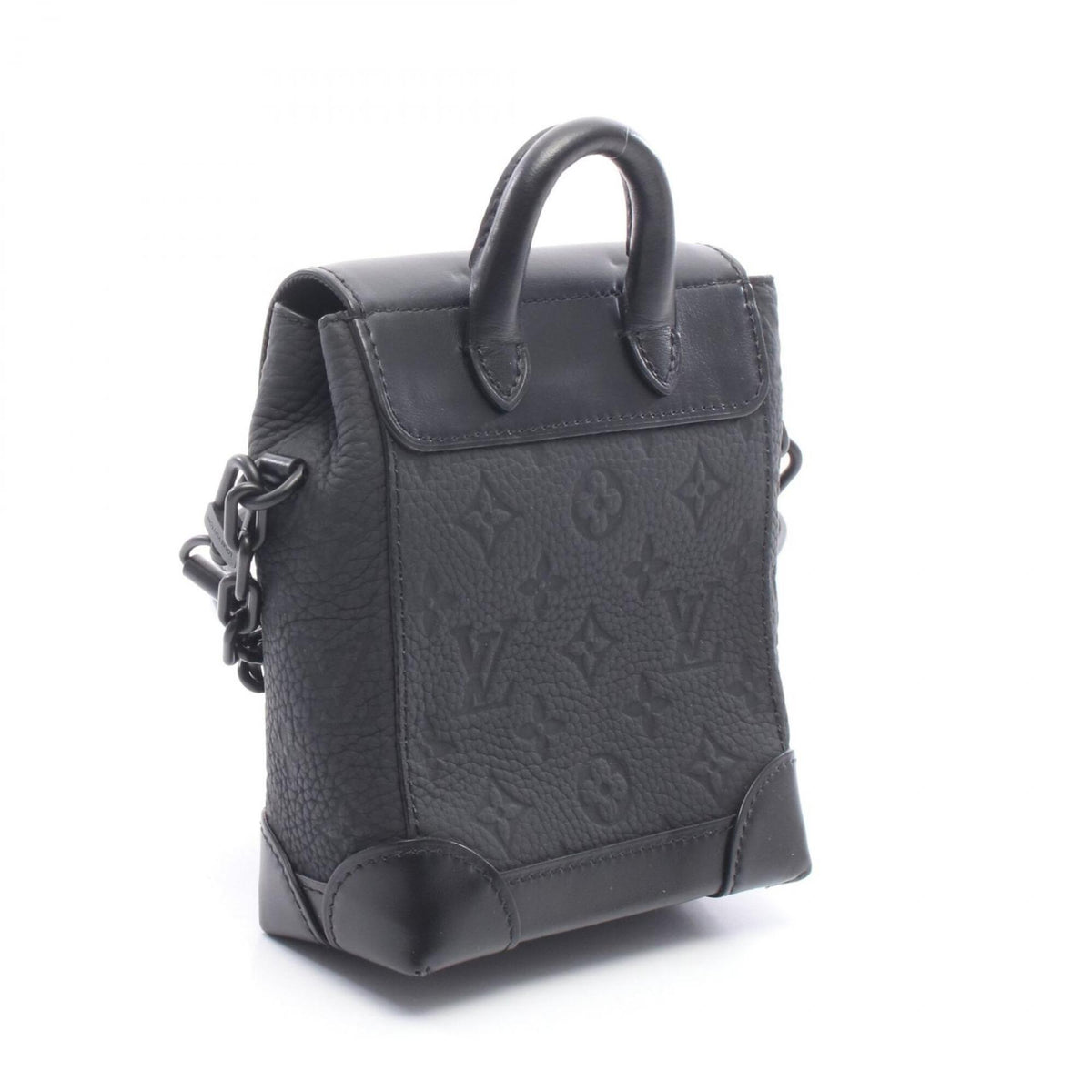 Louis Vuitton Black Noir Leather Shoulder Bag (Pre-Owned)