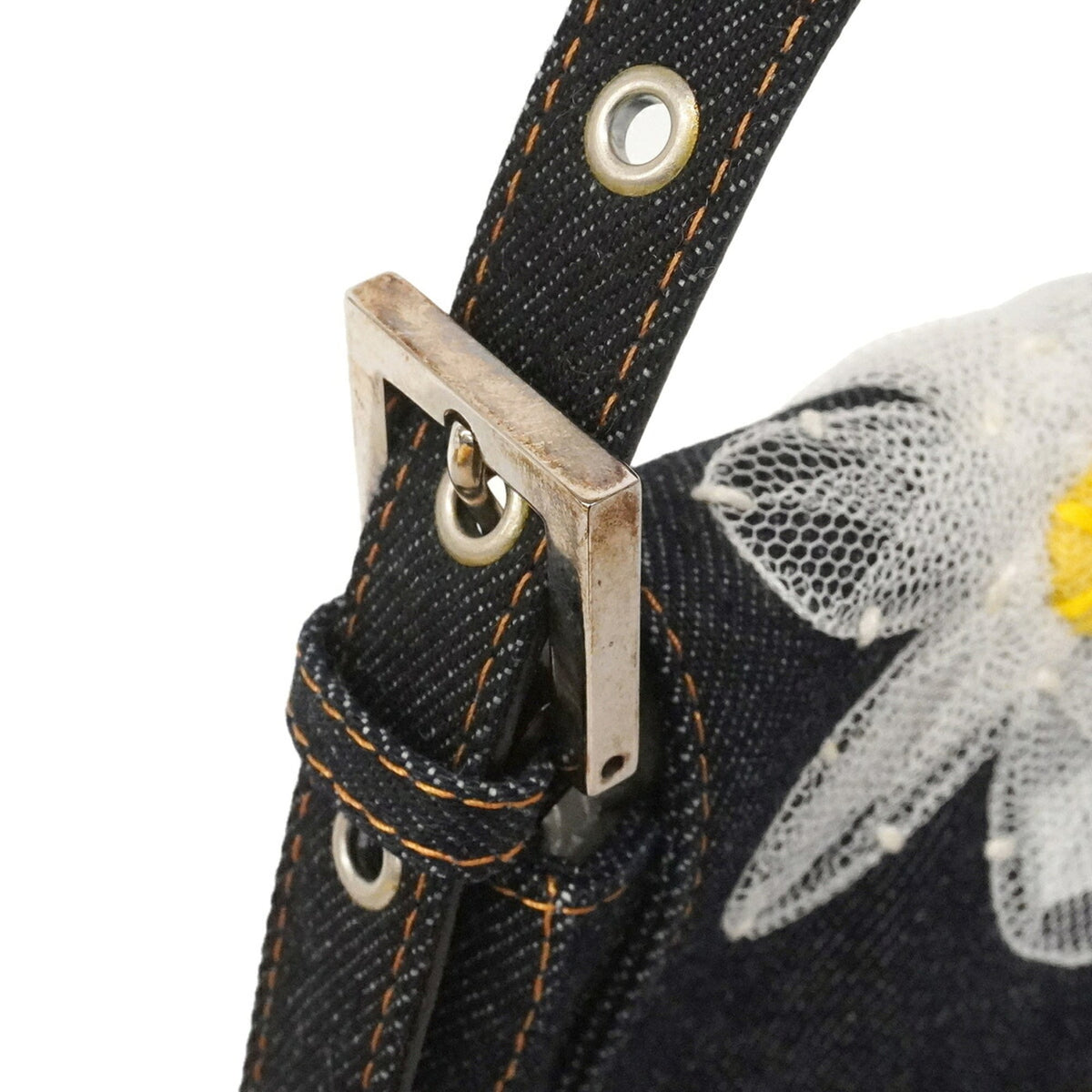 Fendi Navy Denim Handbag (Pre-Owned)