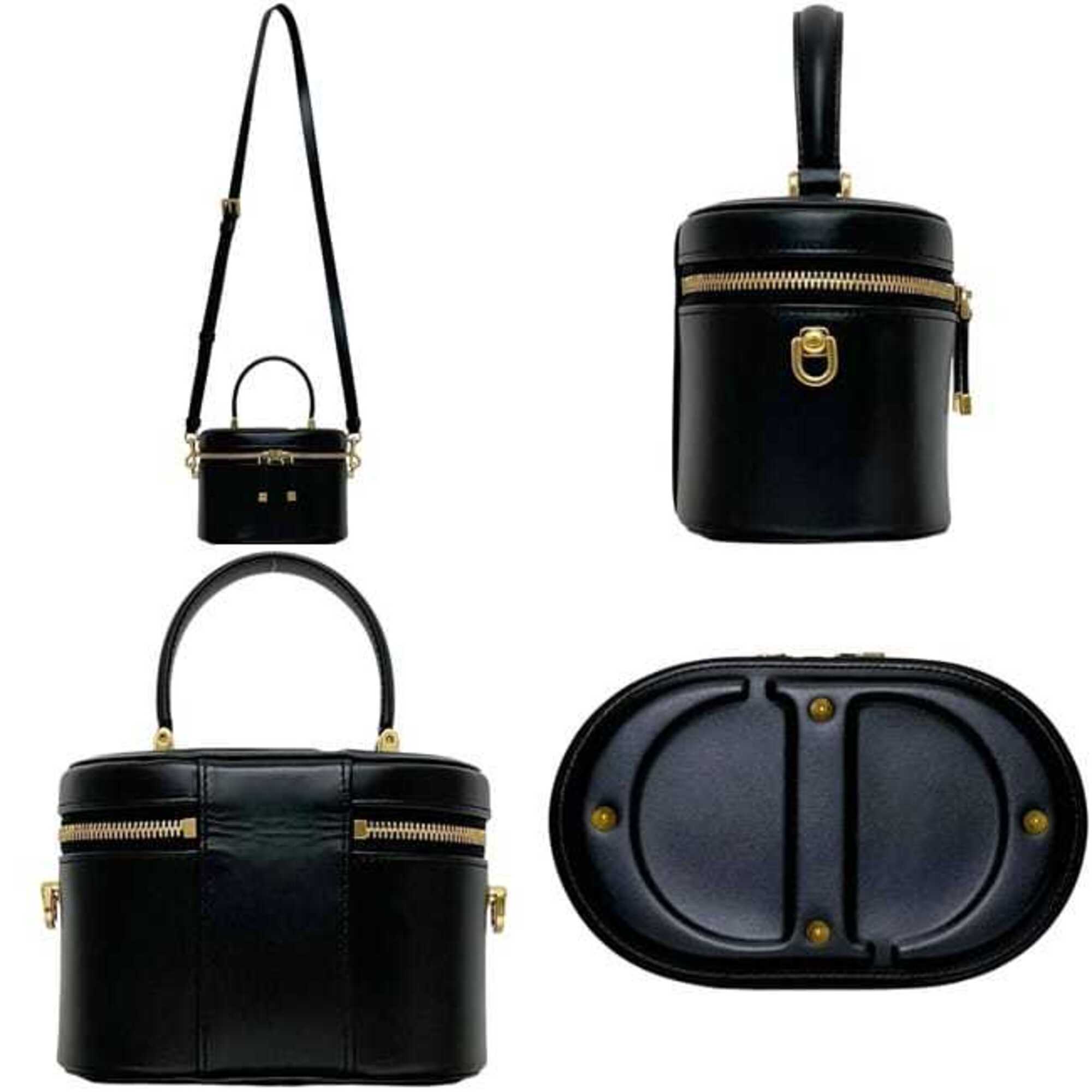 Christian Dior Black Leather Shoulder Bag (Pre-Owned)