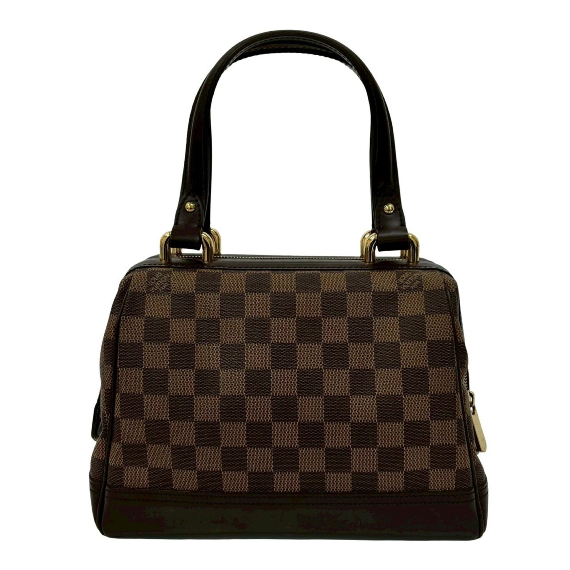 Louis Vuitton Brown Leather Pvc Boston Bag Handbag Tote Bag (Pre-Owned)