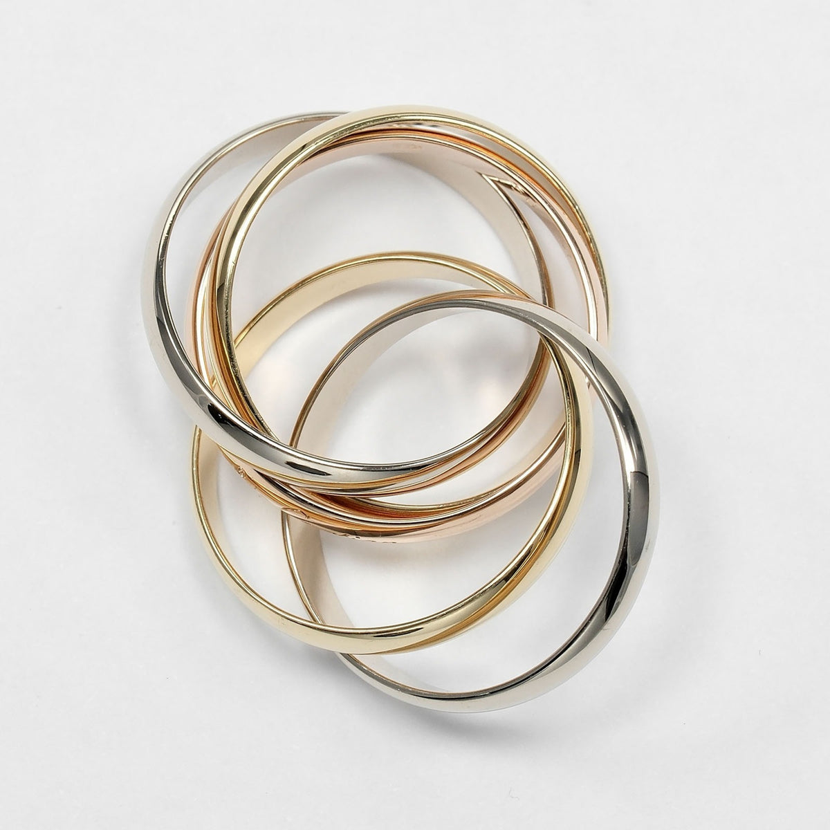 Cartier Gold Silver Yellow Gold (18K) Pink Gold (18K) White Gold (18K) Band Ring (Pre-Owned)