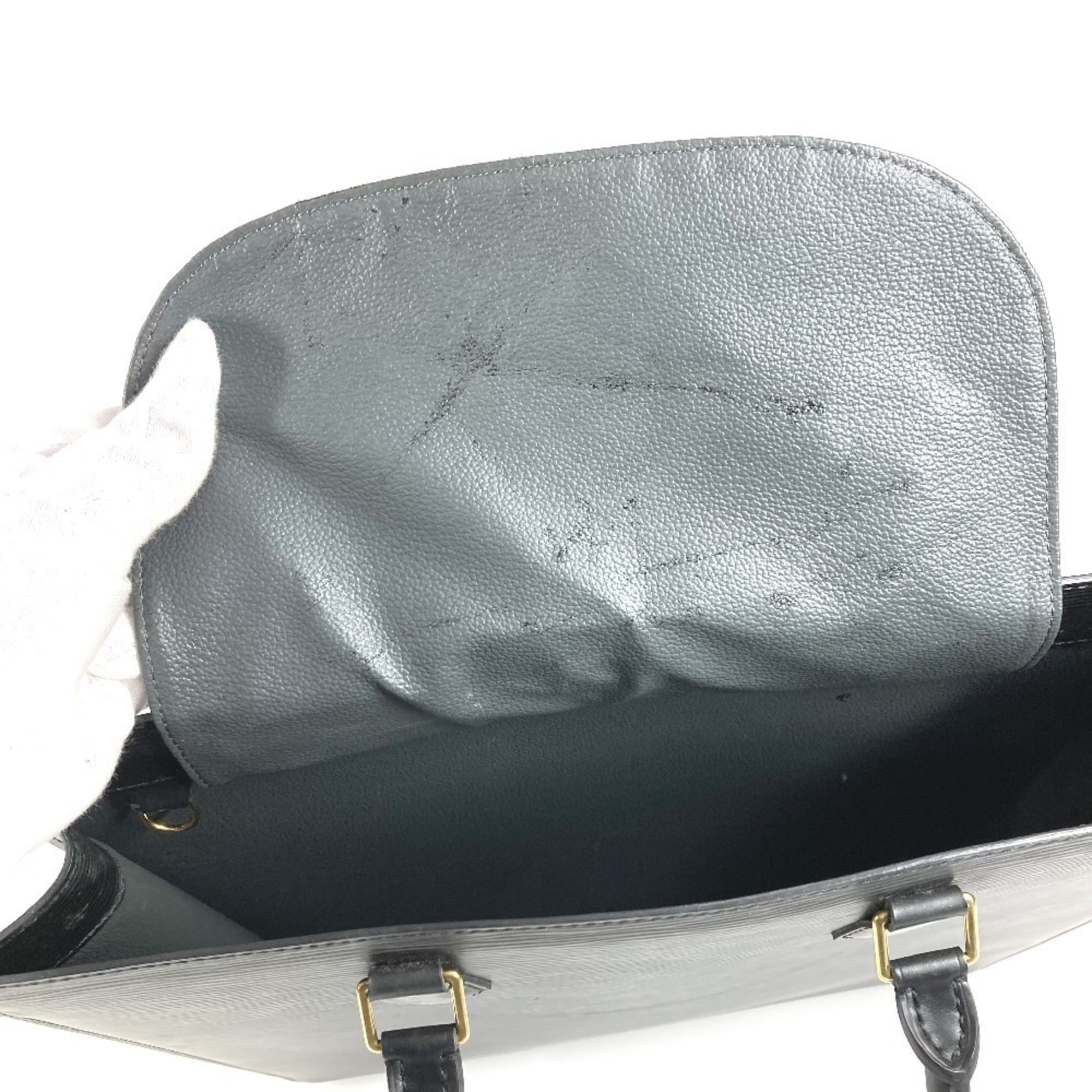 Louis Vuitton Black Epi Leather Handbag Tote Bag (Pre-Owned)