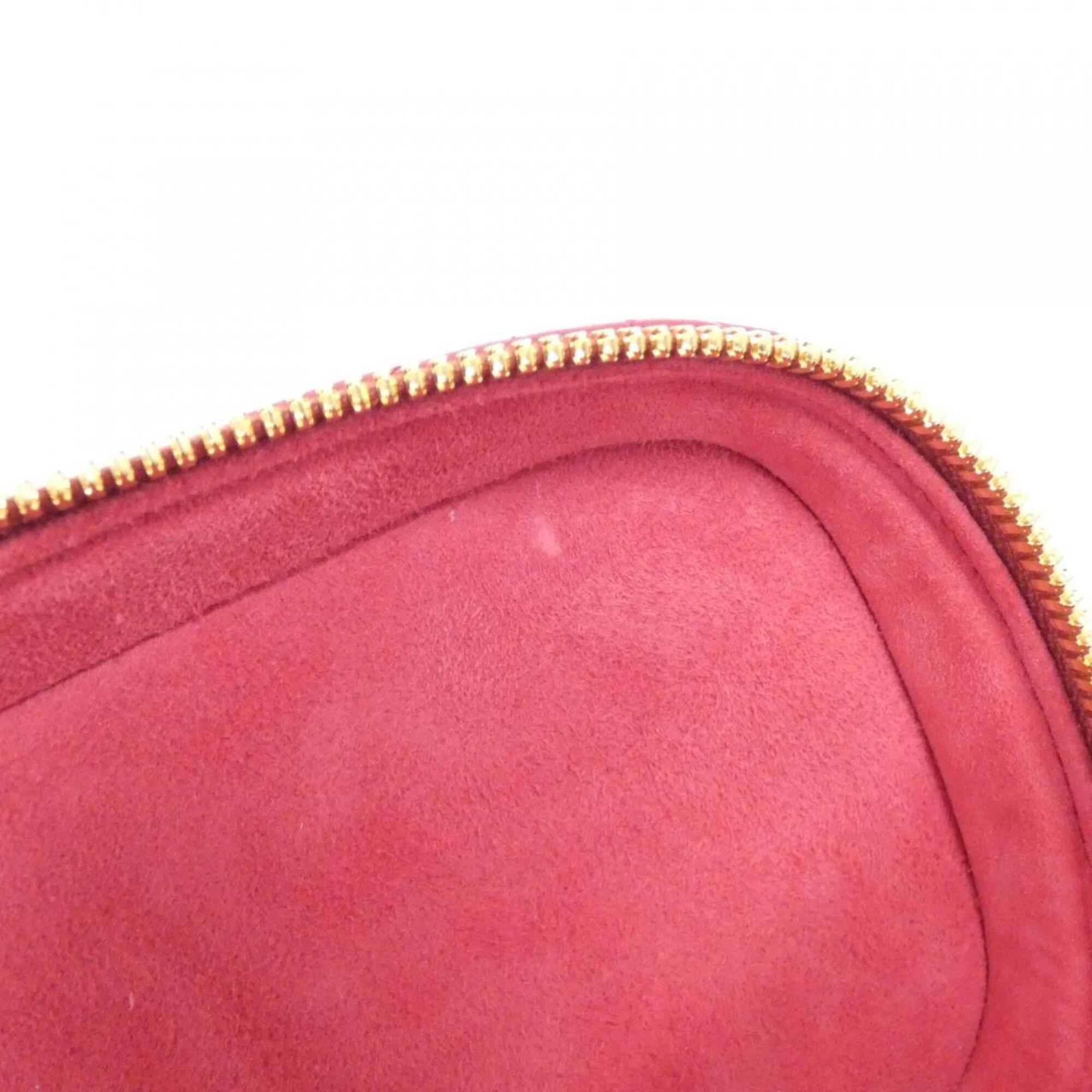 Christian Dior Red Color Leather Handbag (Pre-Owned)