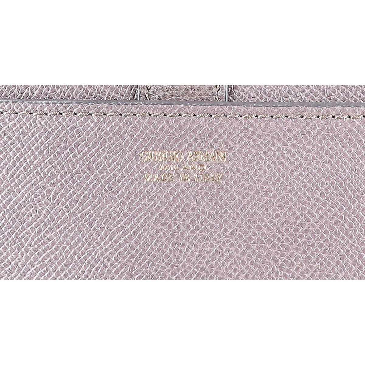 Giorgio Armani Gray Leather Tote Bag (Pre-Owned)