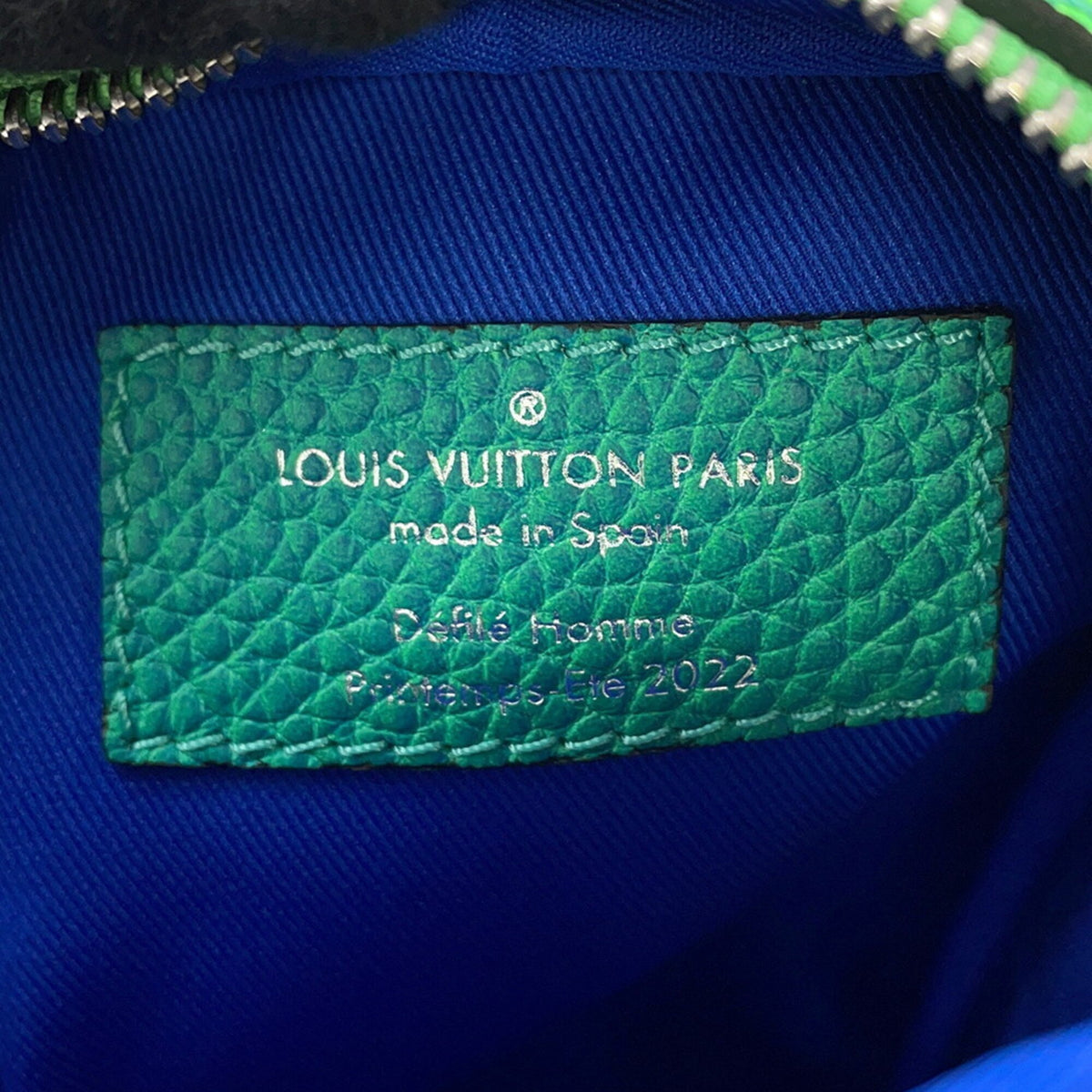 Louis Vuitton Blue Green Handbag Pouch Shoulder Bag (Pre-Owned)