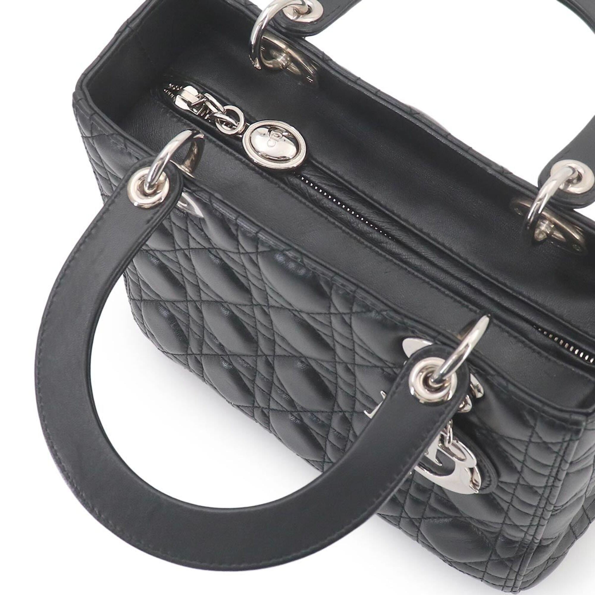 Christian Dior Black Leather Handbag (Pre-Owned)