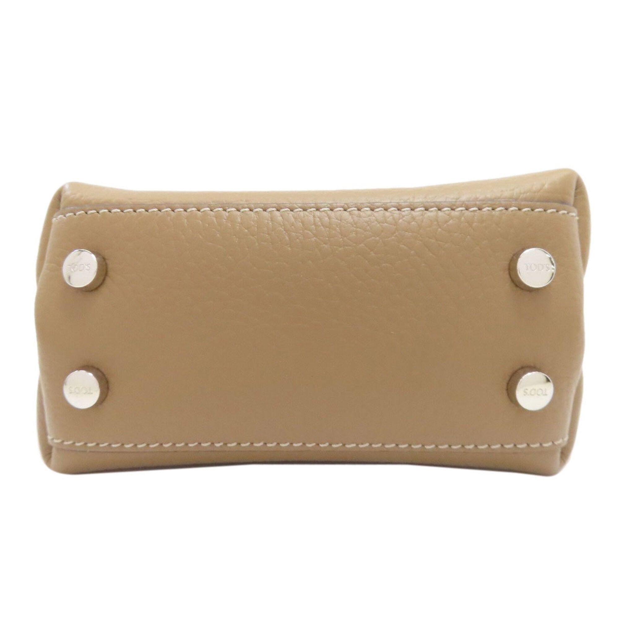 Tod's Brown Leather Handbag (Pre-Owned)