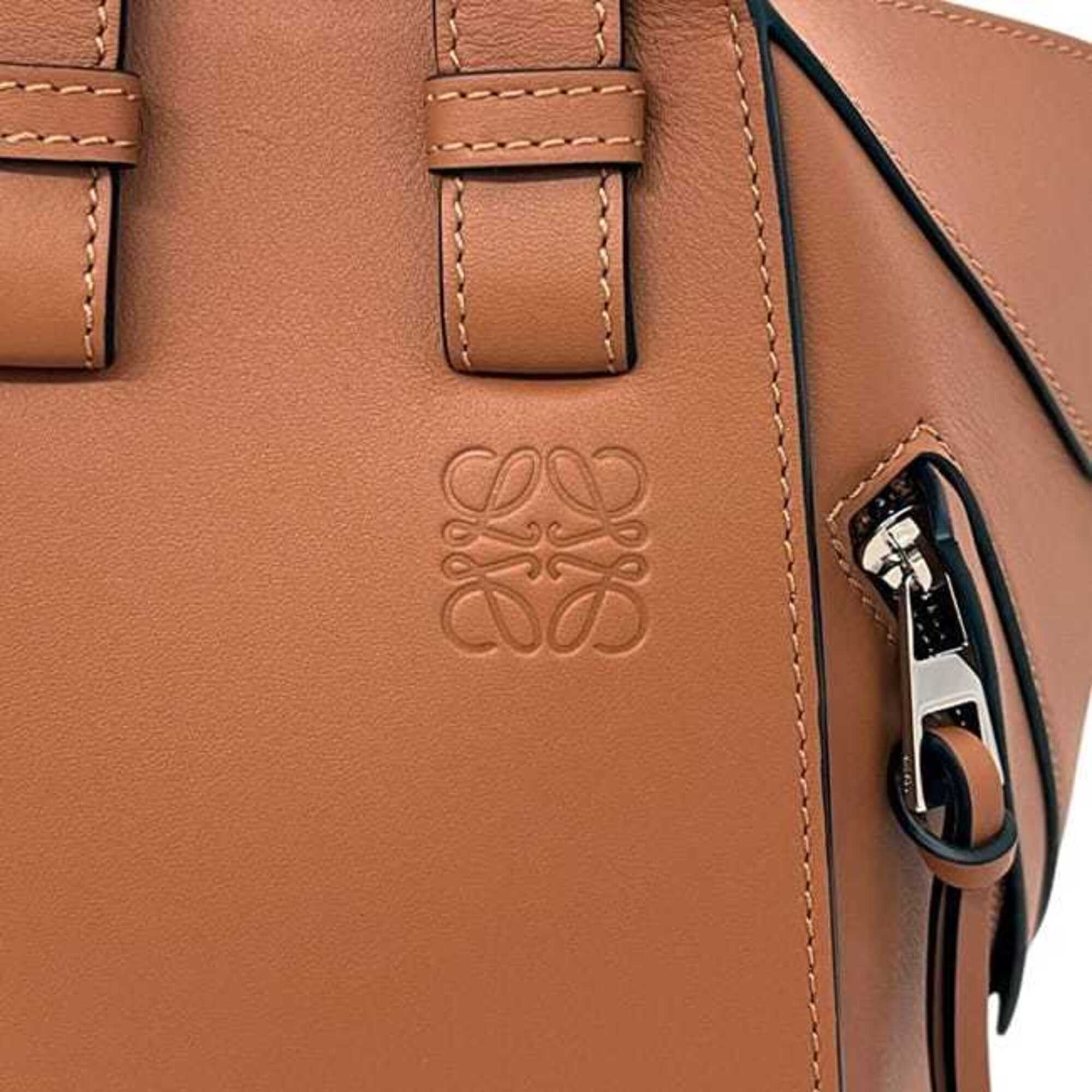 Loewe Hammock Brown Leather Shoulder Bag (Pre-Owned)